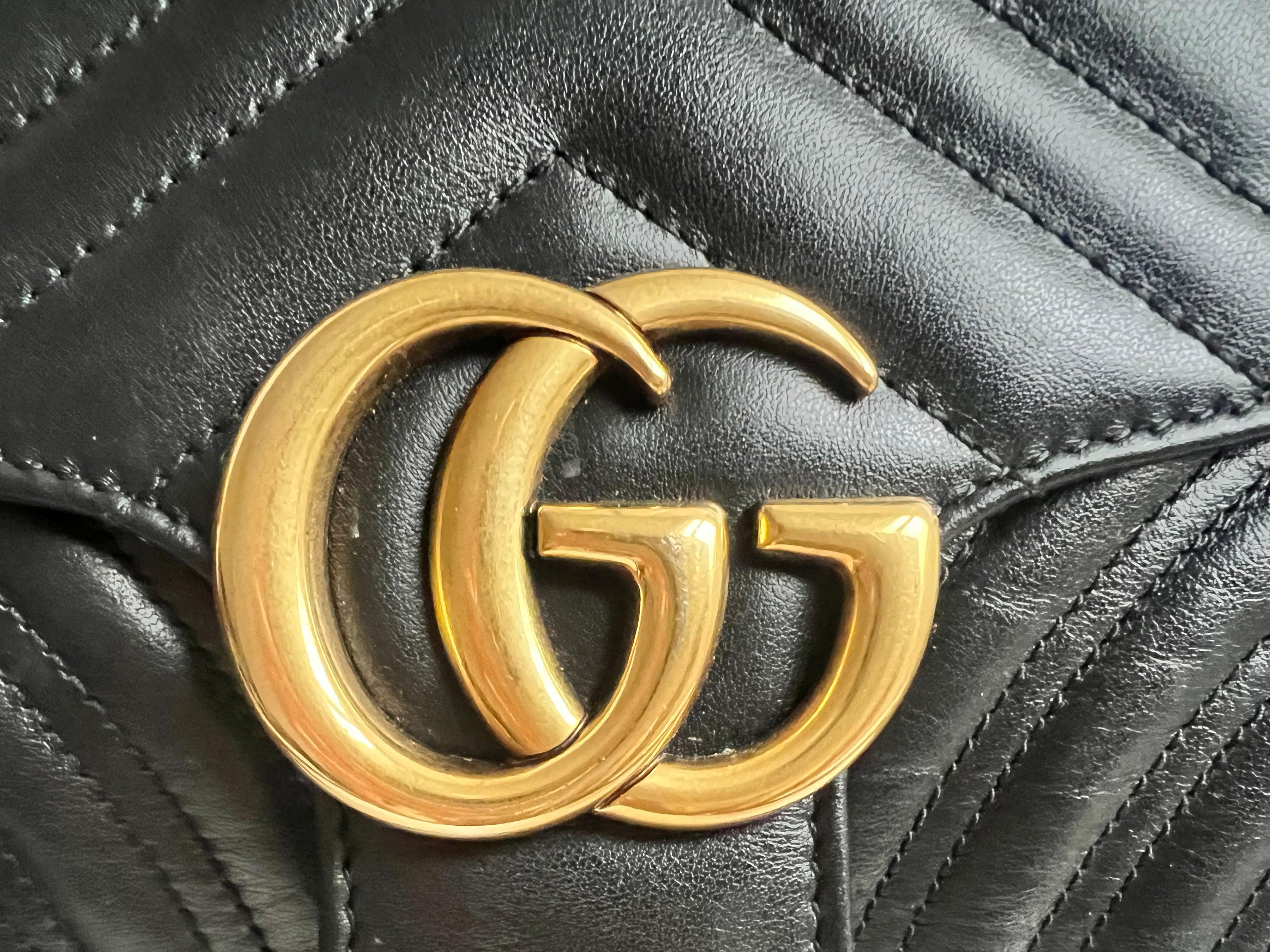 Gucci GG Black Marmont Small Shoulder Bag (RRP £2070)