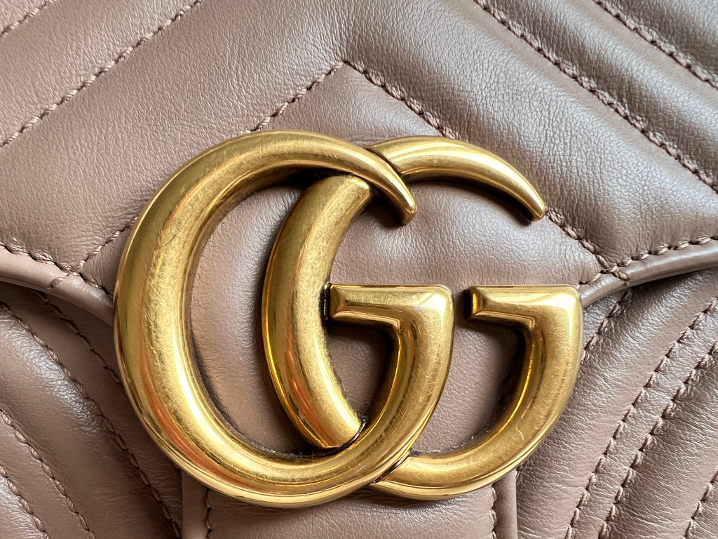 Gucci GG Dusty Pink Marmont Small Shoulder Bag (RRP £2070)