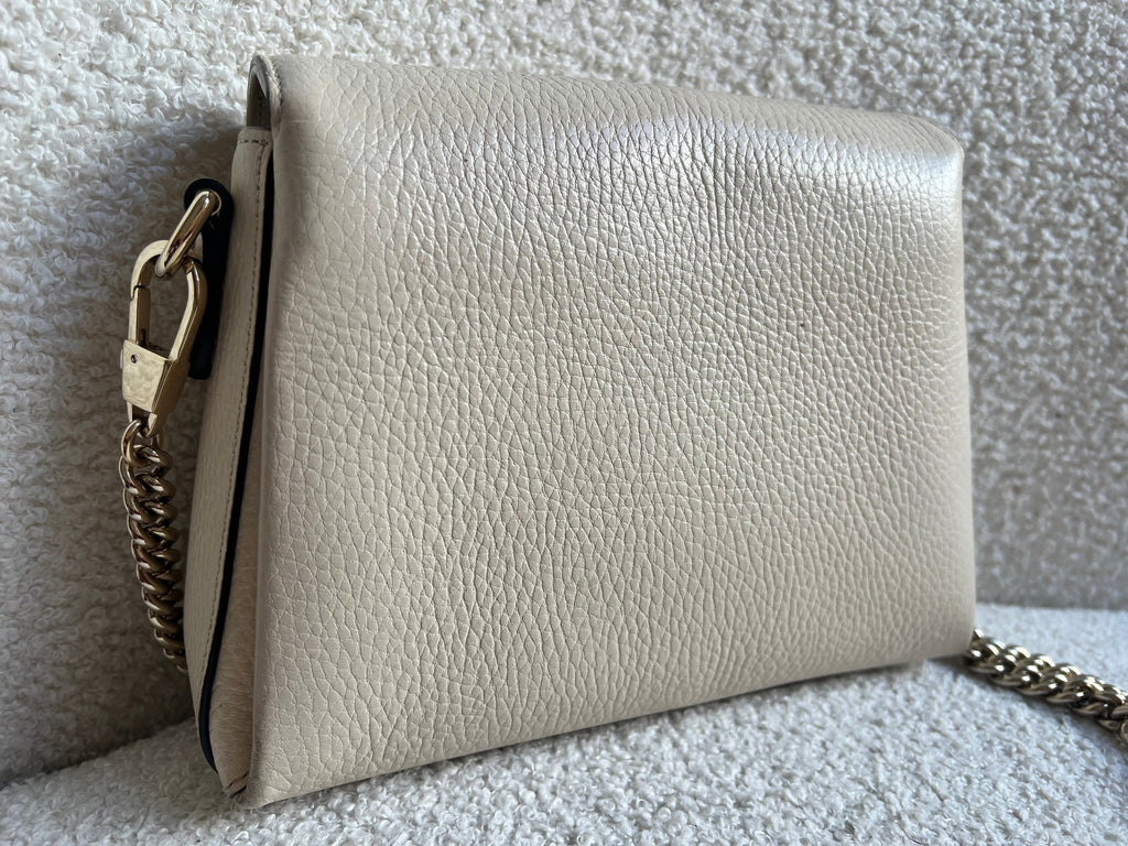 Gucci Interlocking GG Cream Mini Cross Body Bag