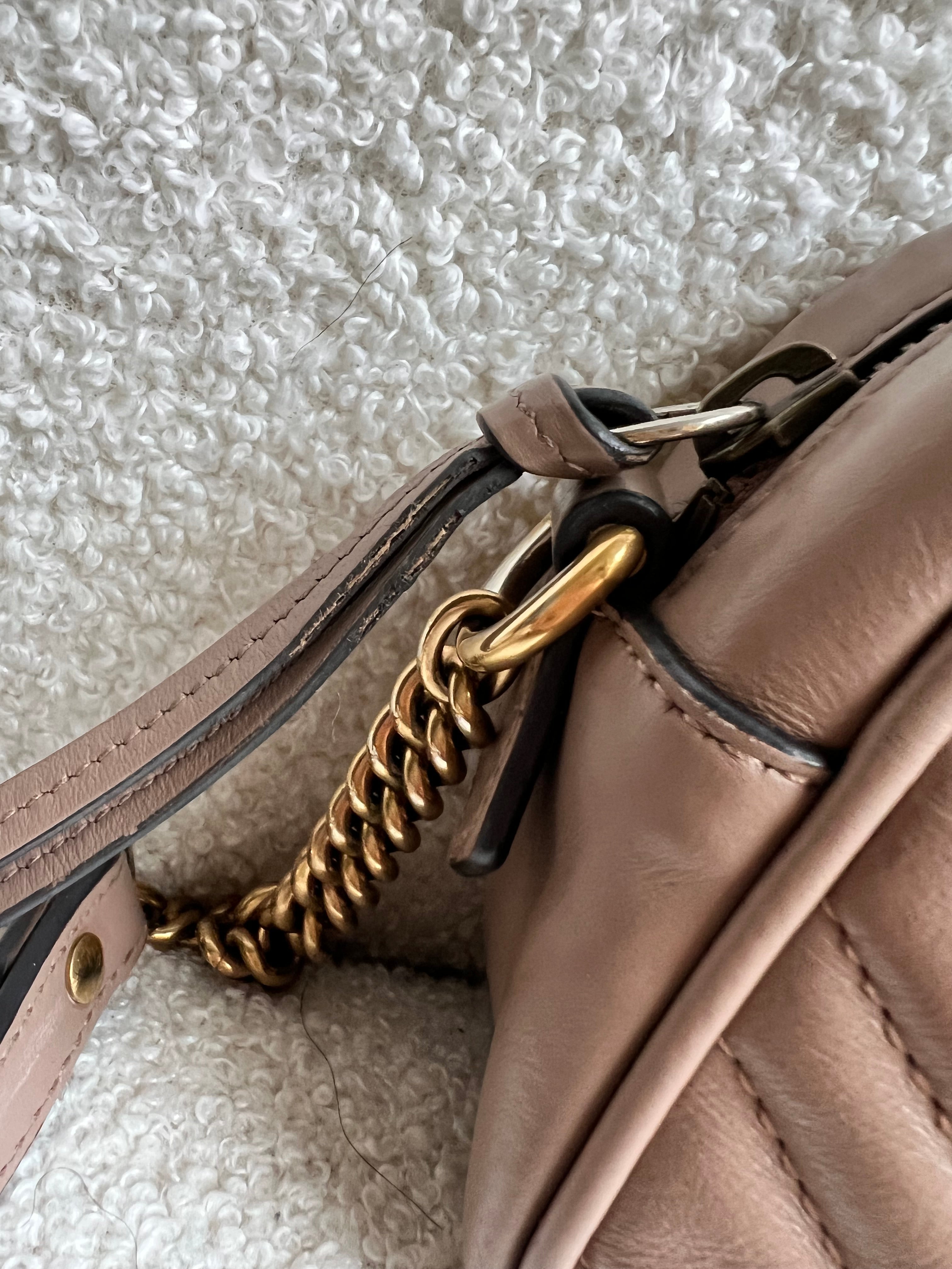 Gucci GG Dusty Pink Marmont Mini Shoulder Bag (RRP £1,360)