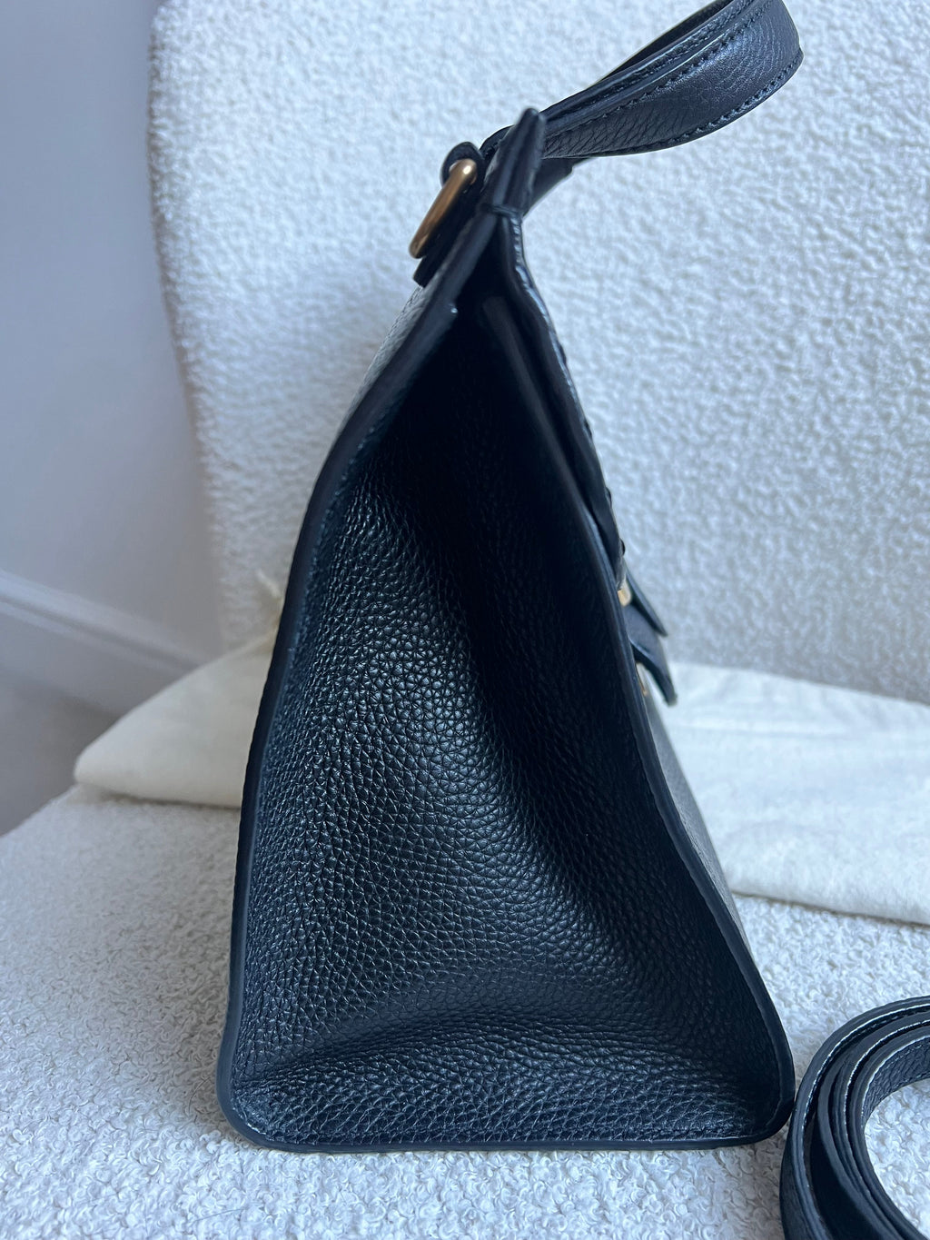 Gucci GG Black Medium Marmont Top Handle Bag