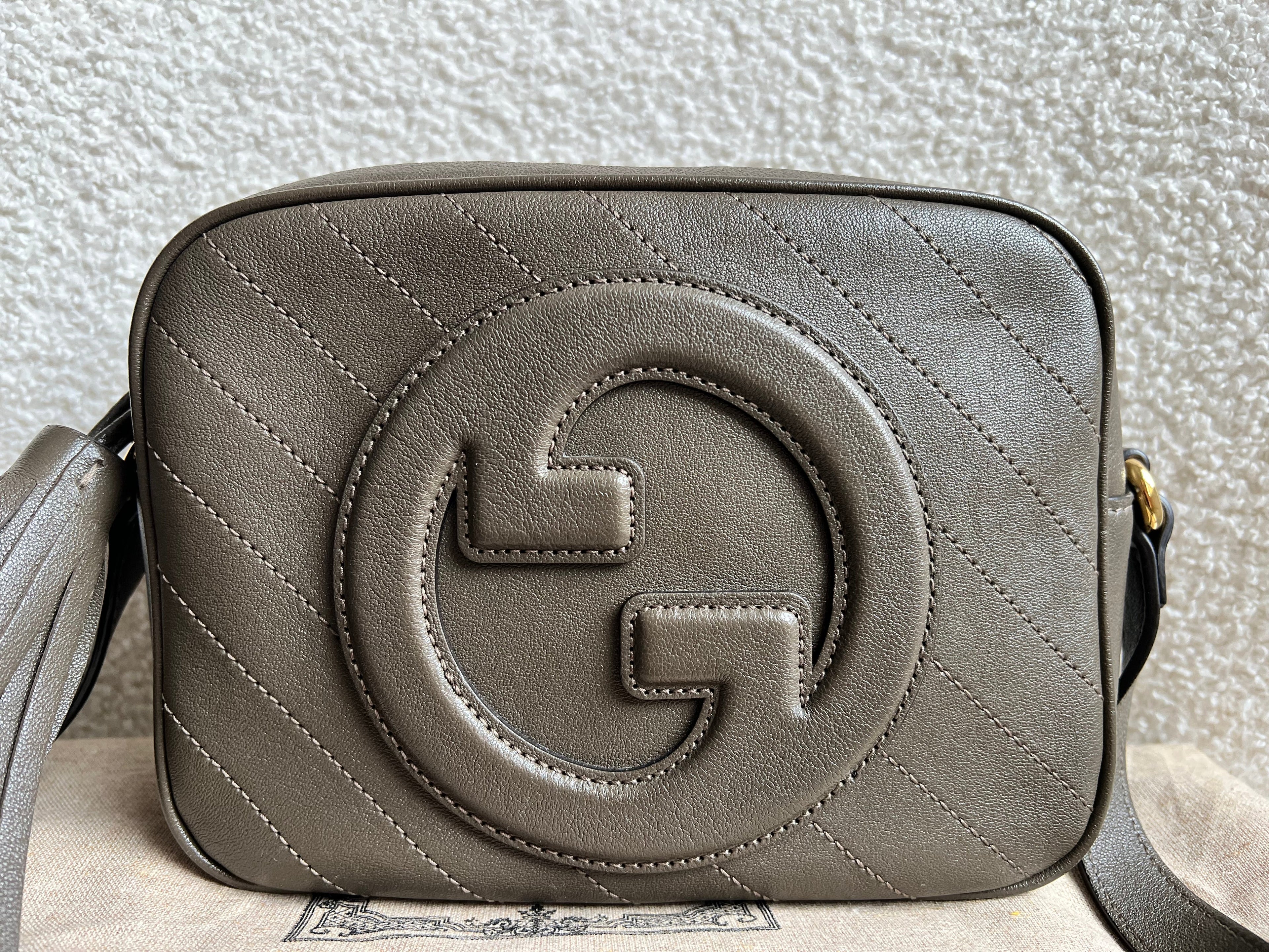 Gucci Khaki Small Blondie Shoulder Bag (RRP £1380)