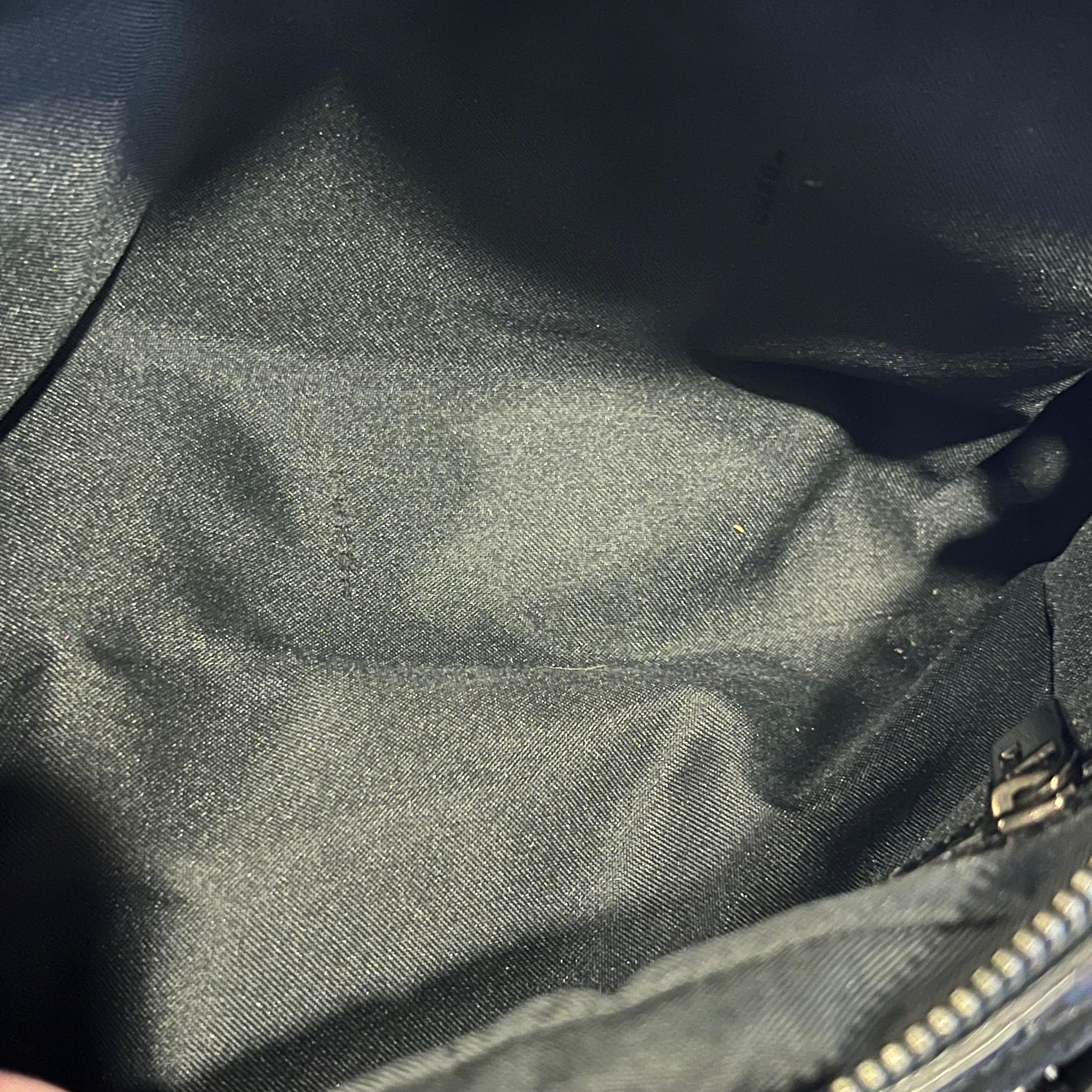 FENDI Bauletto Mini Black Suede Satchel Bag