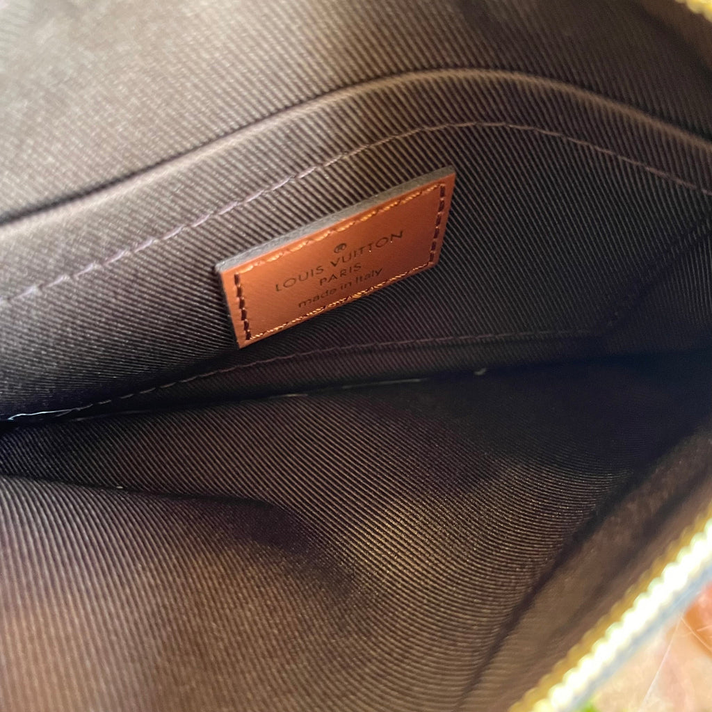 LOUIS VUITTON Loop Pochette Brown Monogram Canvas Pouch