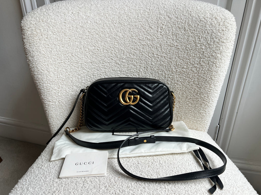 Gucci GG Black Marmont Small Shoulder Bag (RRP £1440)