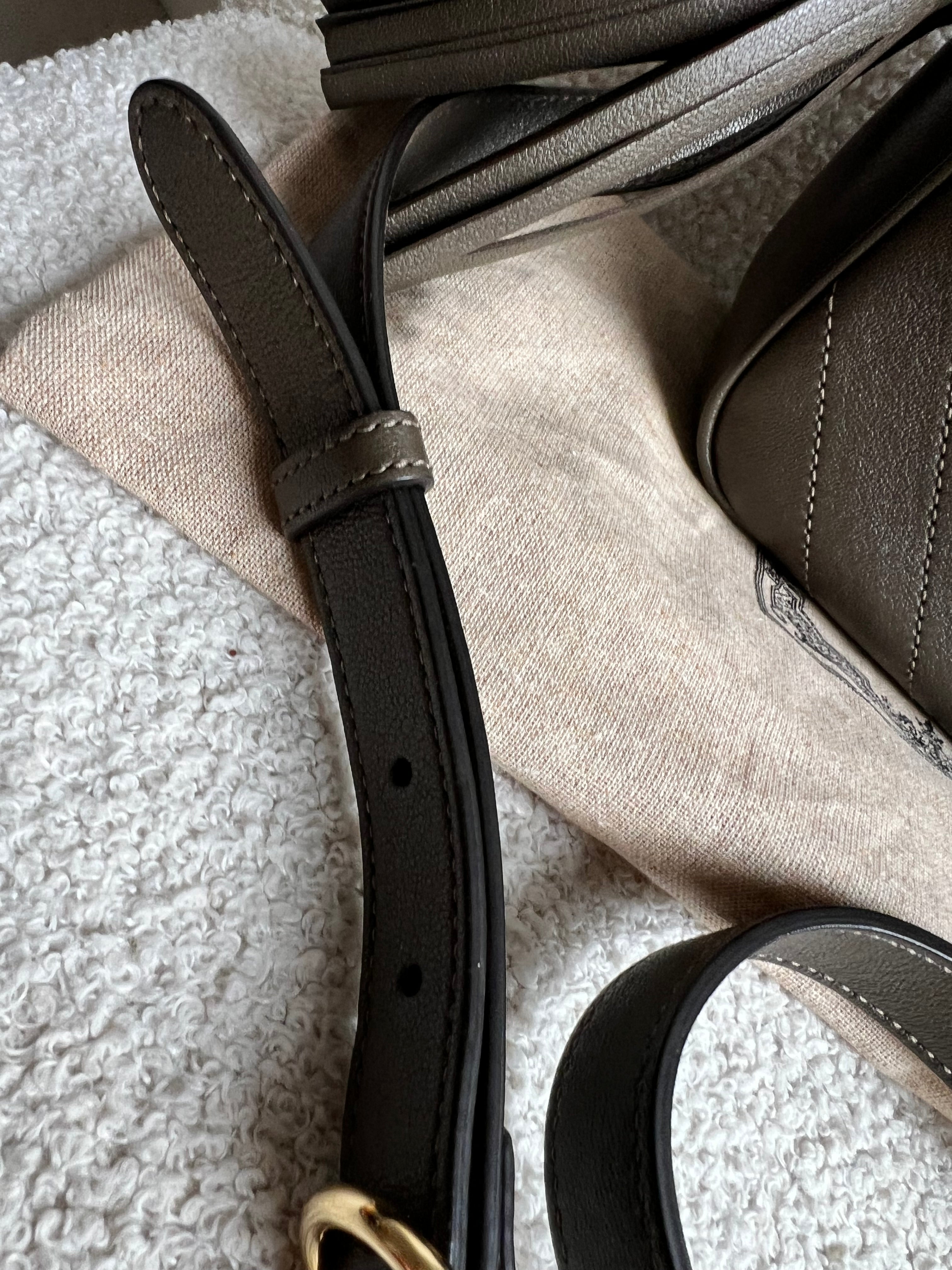 Gucci Khaki Small Blondie Shoulder Bag (RRP £1380)