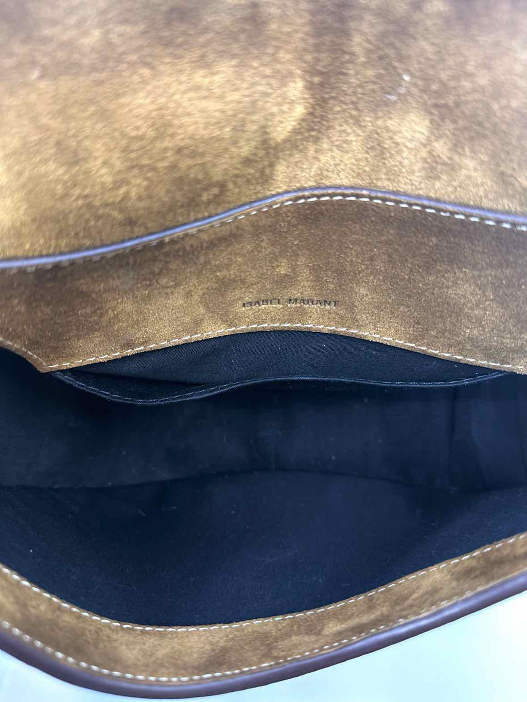ISABEL MARANT Pink & Beige Suede Handbag
