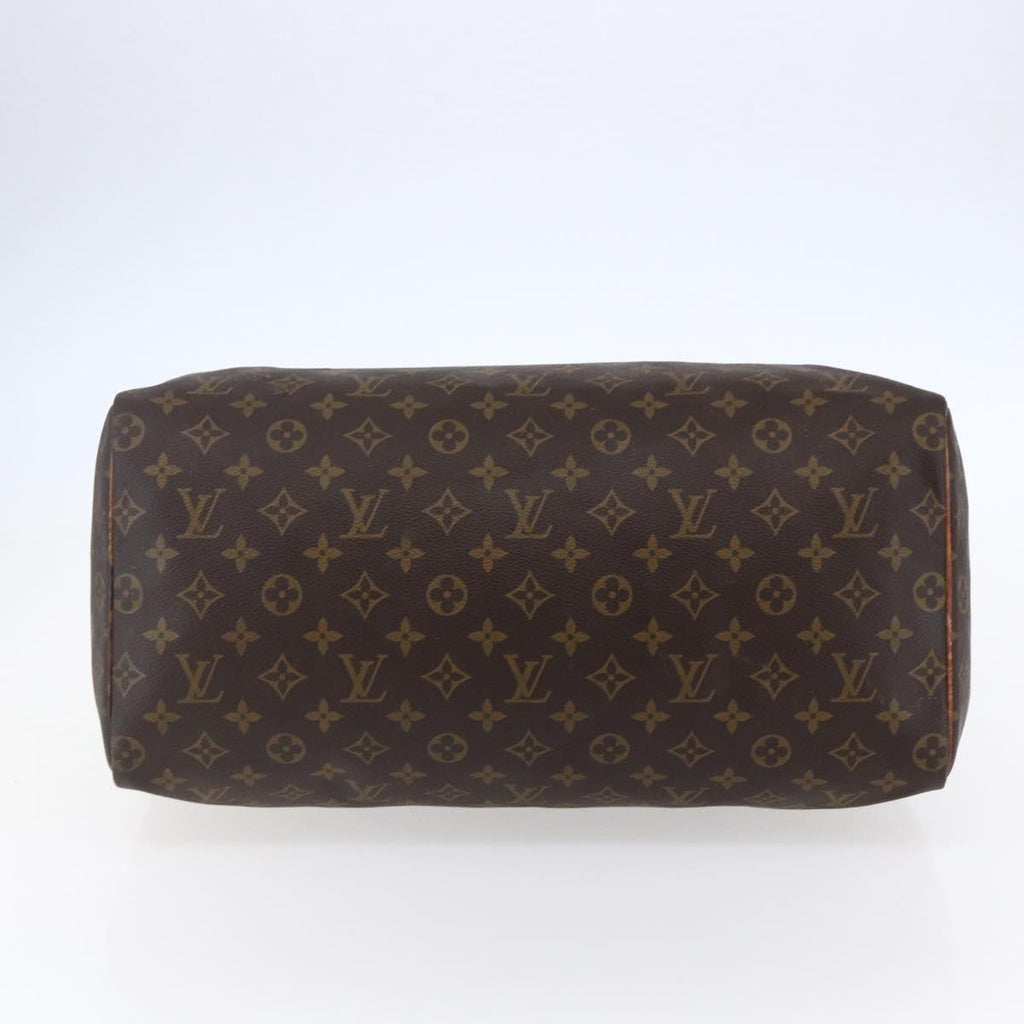 Louis Vuitton Speedy Bandouliere Bag Monogram Canvas Brown Canvas Handbag (Pre-Owned)