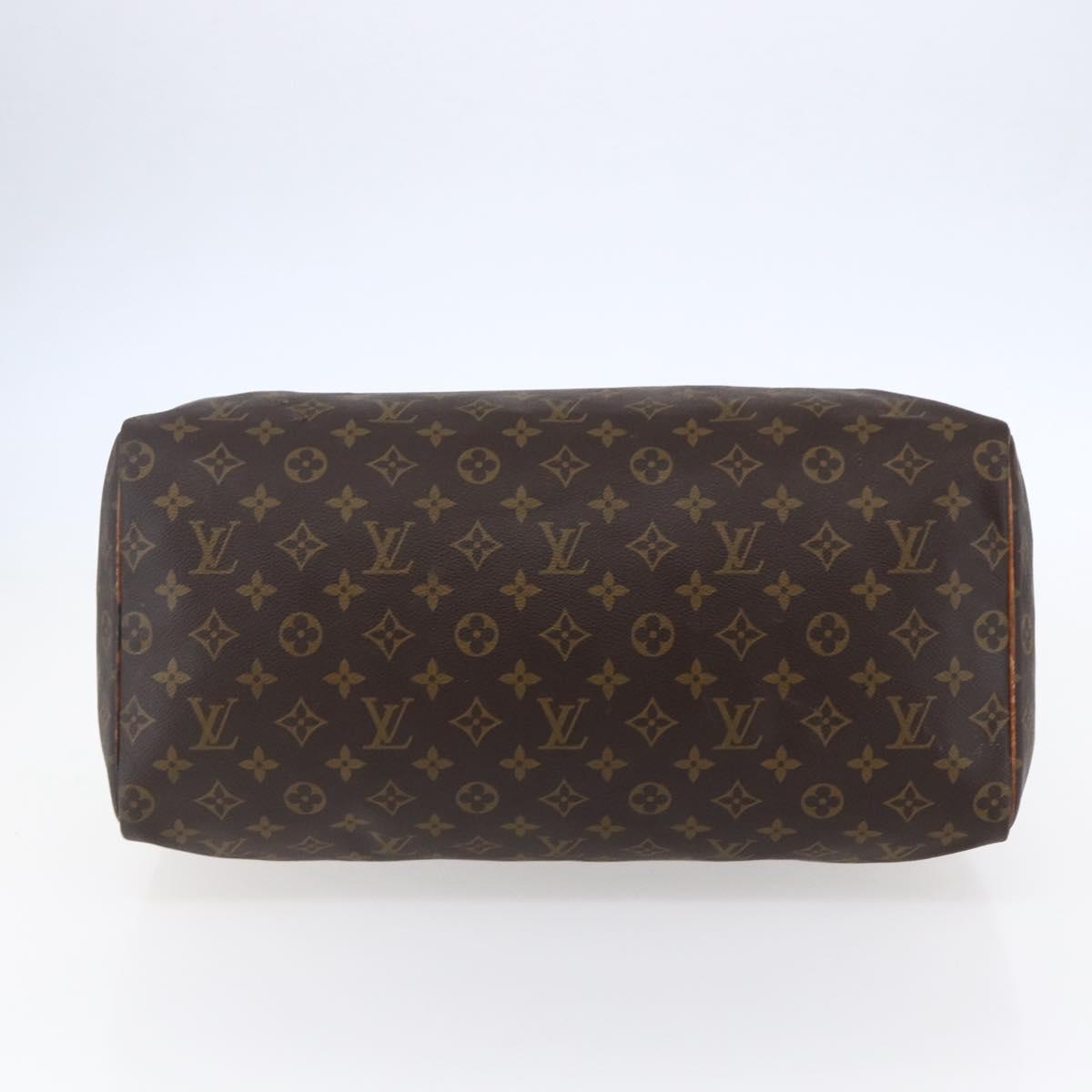 Louis Vuitton Speedy Bandouliere Bag Monogram Canvas Brown Canvas Handbag (Pre-Owned)