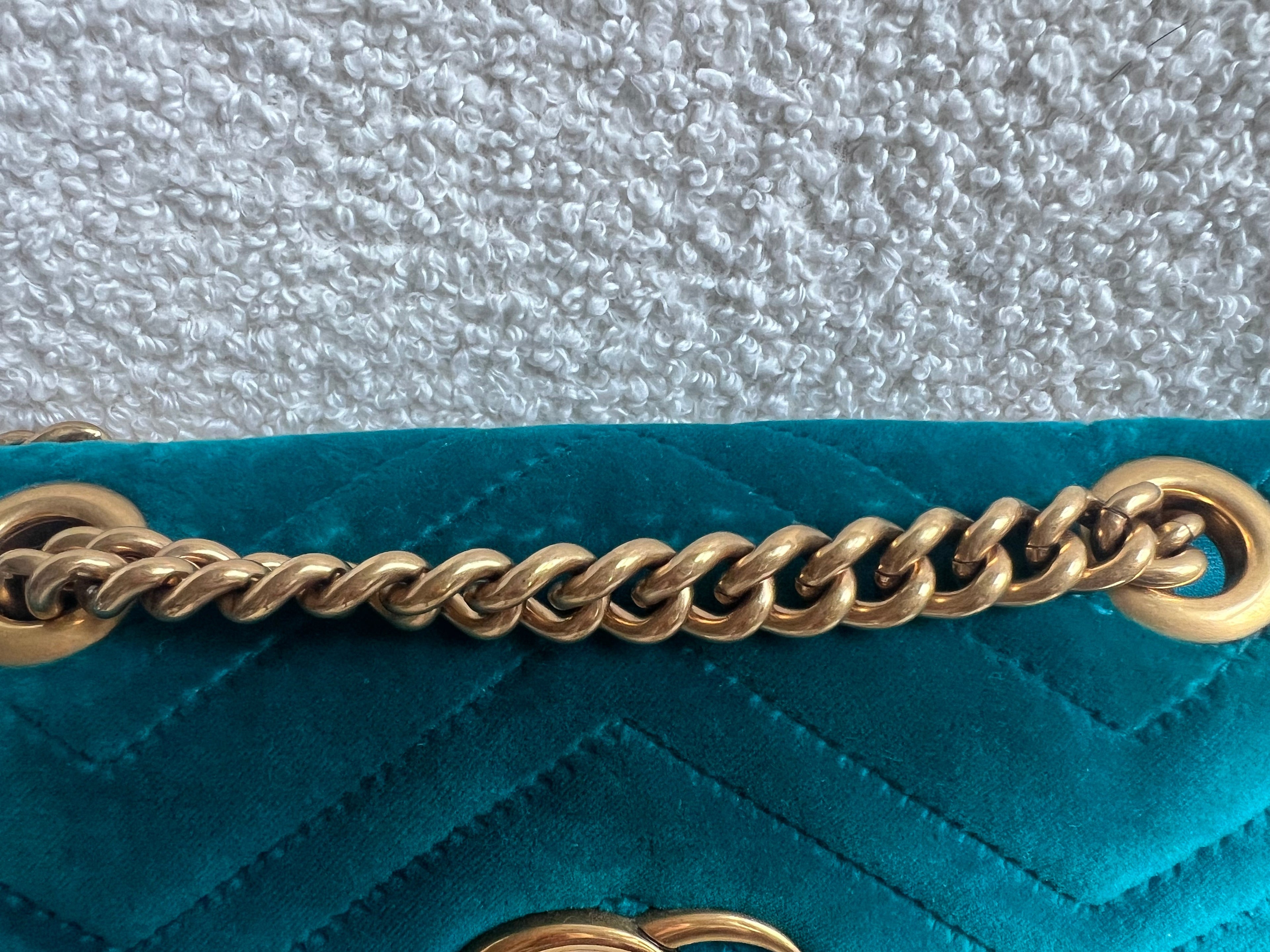 Gucci GG Mini Velvet Marmont Mini Shoulder Bag (RRP £1295)