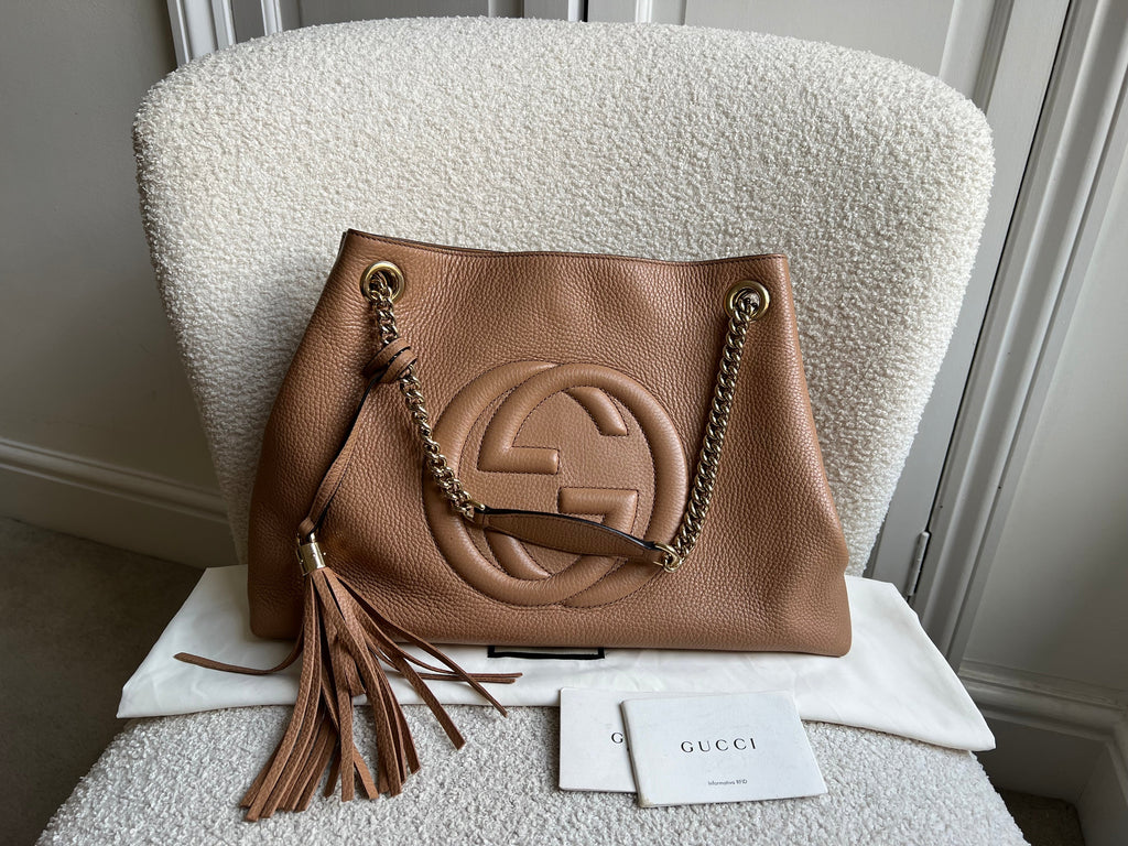 Gucci Rose Beige Soho Chain Tote (RRP £1350)