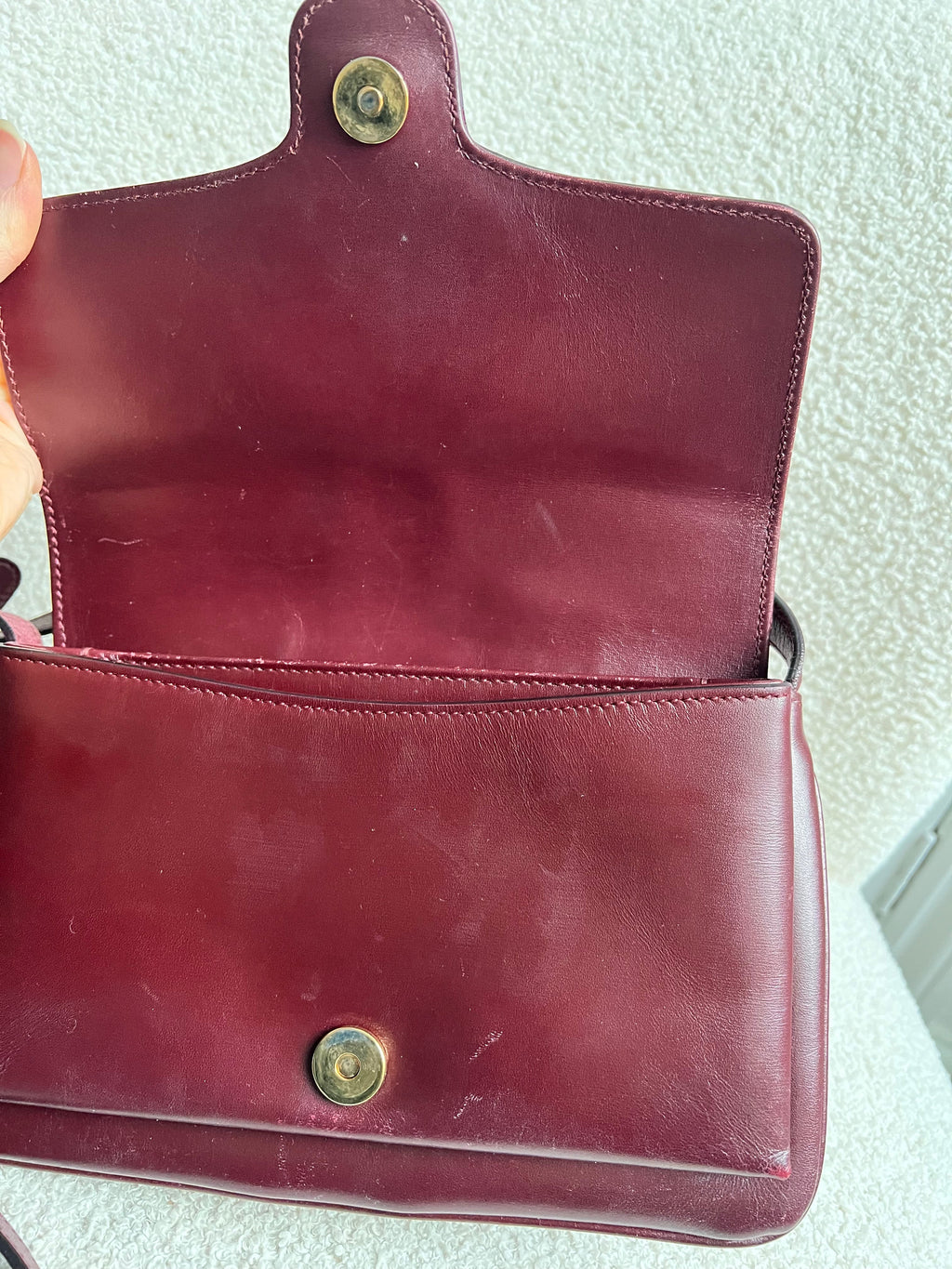 Gucci Burgundy Small Arli Shoulder Bag