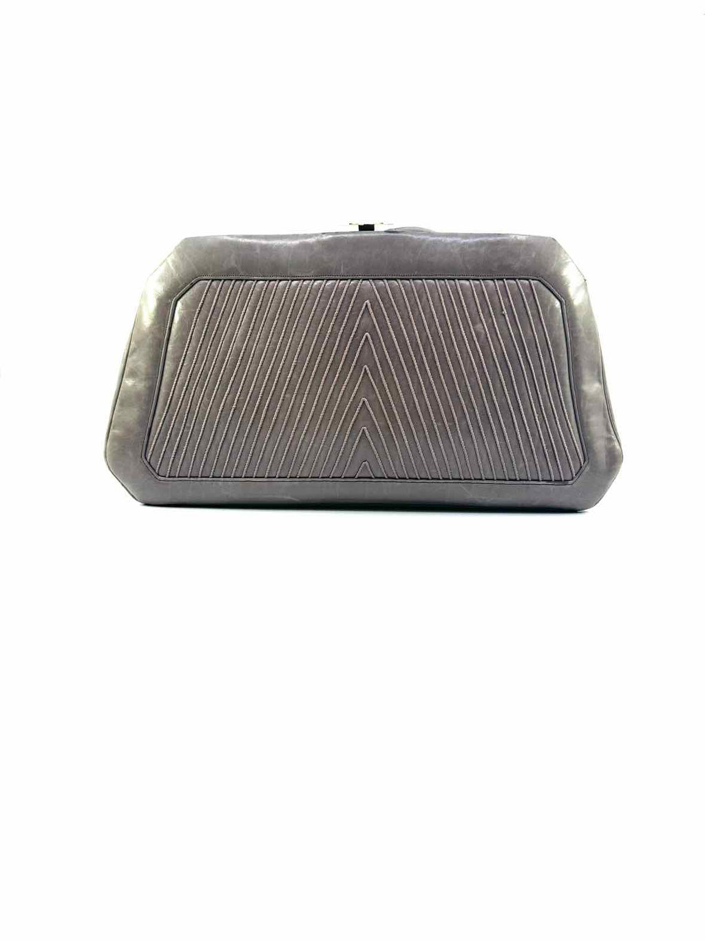 JUDITH LEIBER Grey Leather Handbag