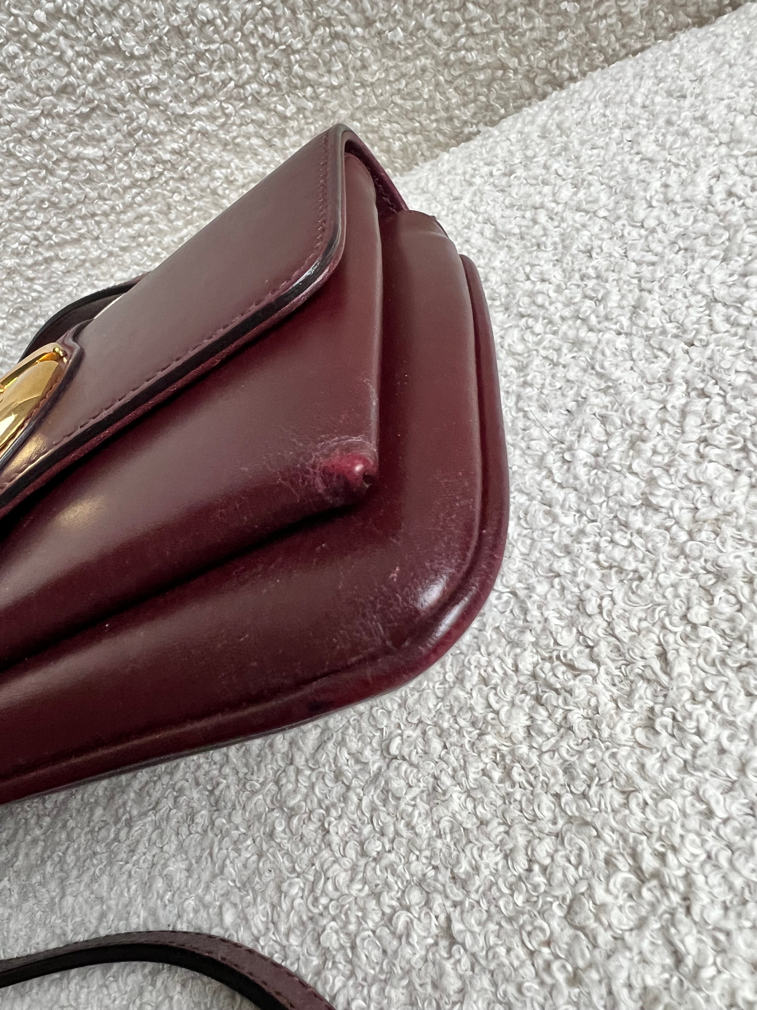Gucci Burgundy Small Arli Shoulder Bag