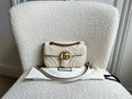 Gucci GG White Marmont Mini Shoulder Bag (RRP £1,890)