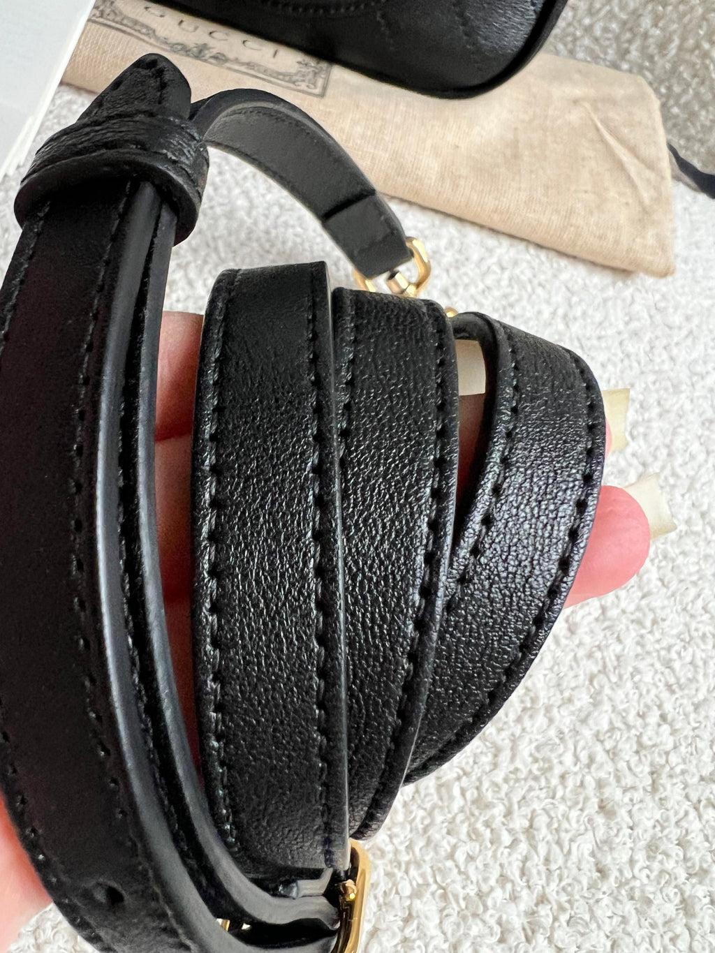 Gucci Black Small Top Handle Blondie Shoulder Bag (RRP £1870)