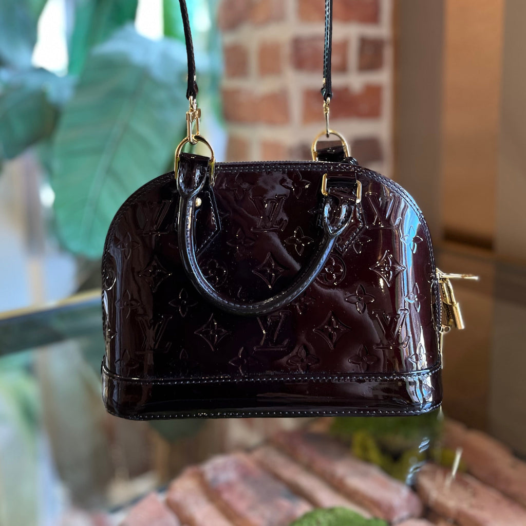 LOUIS VUITTON Alma BB Amarante Vernis Top Handle
