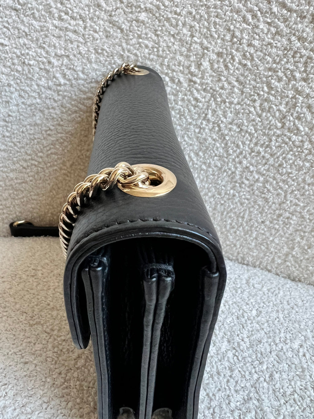 Gucci Interlocking GG Black Small Shoulder Bag