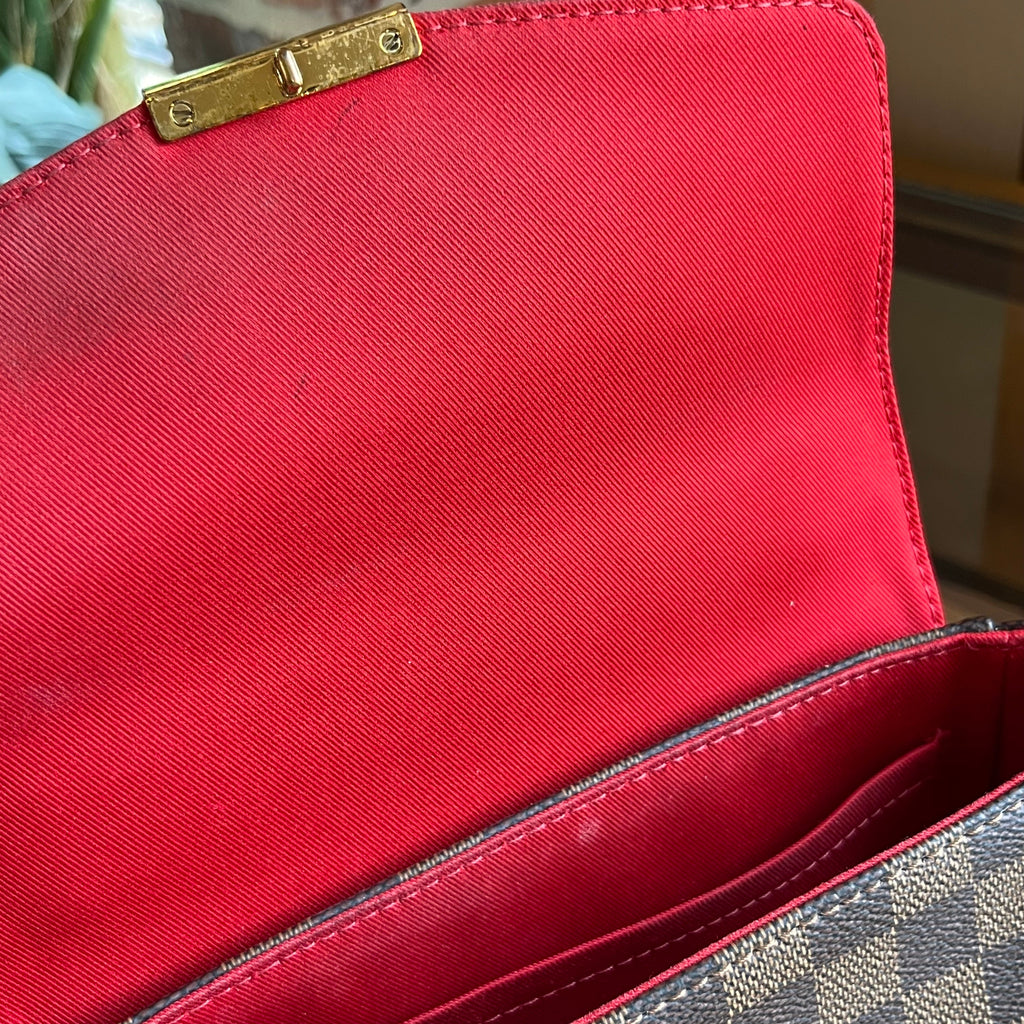LOUIS VUITTON Croisette Damier Ebene Top Handle Bag