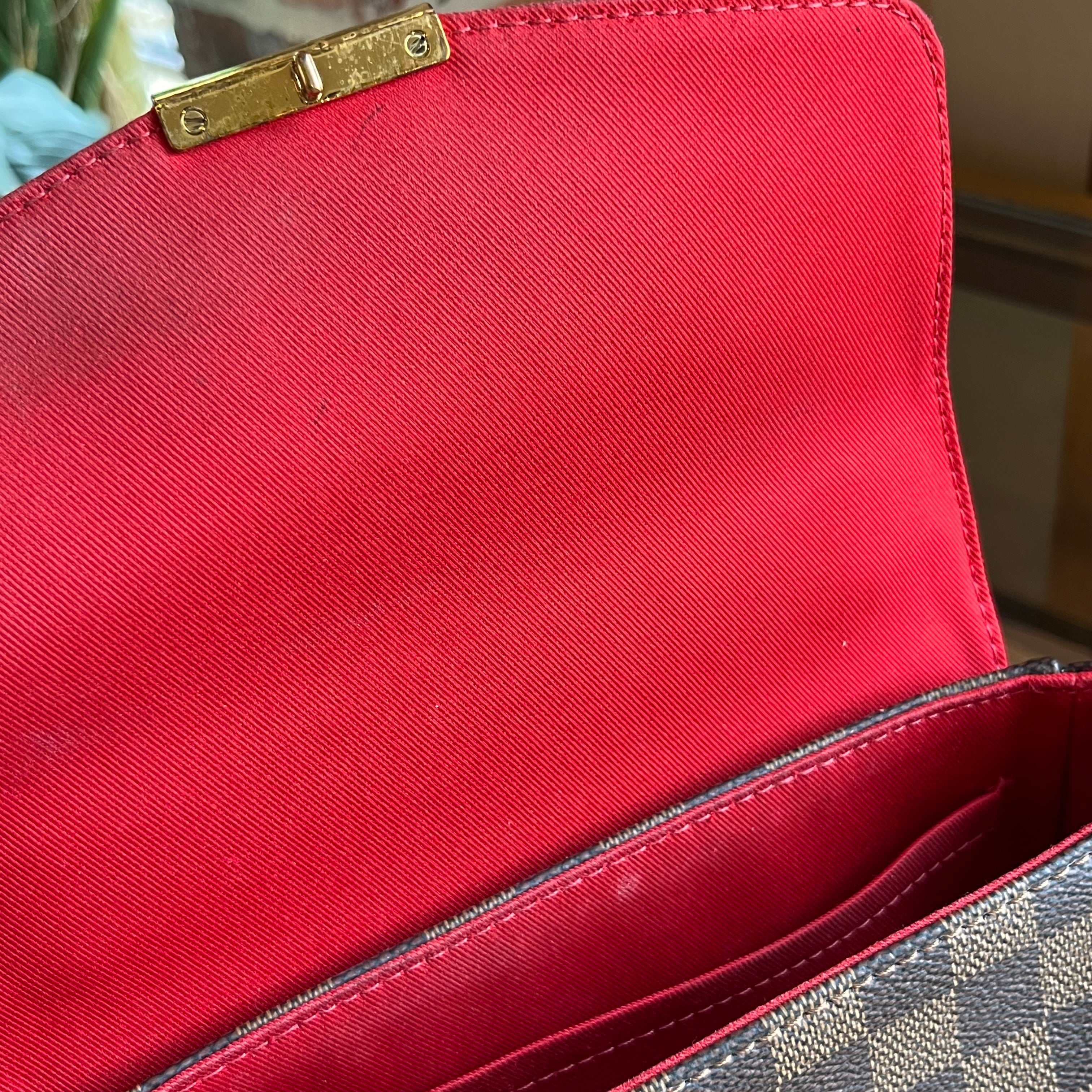 LOUIS VUITTON Croisette Damier Ebene Top Handle Bag