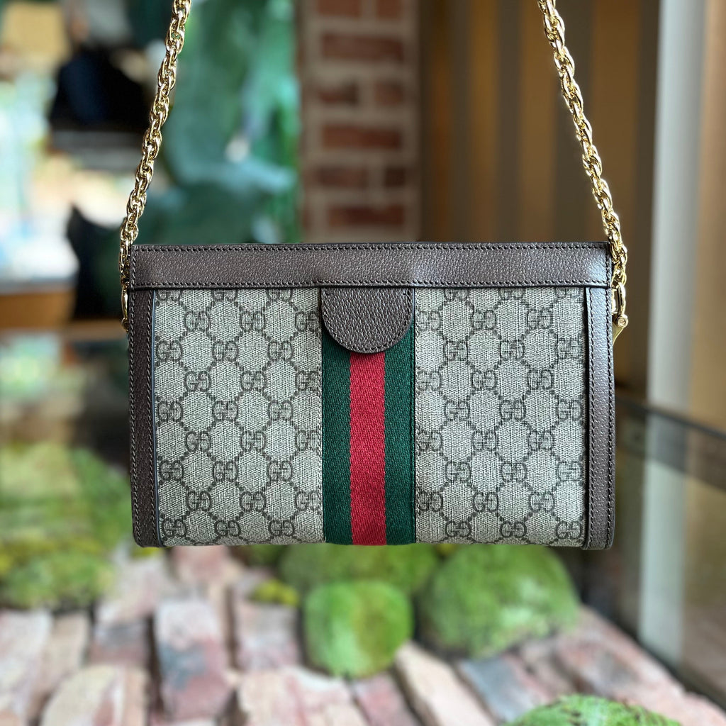 GUCCI Ophidia GG Medium Monogram Canvas Shoulder Bag