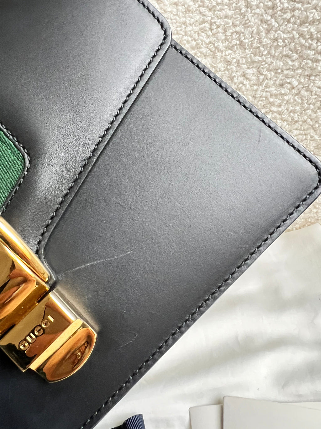 Gucci Navy Blue Sylvie Small Bag (RRP £1,920)