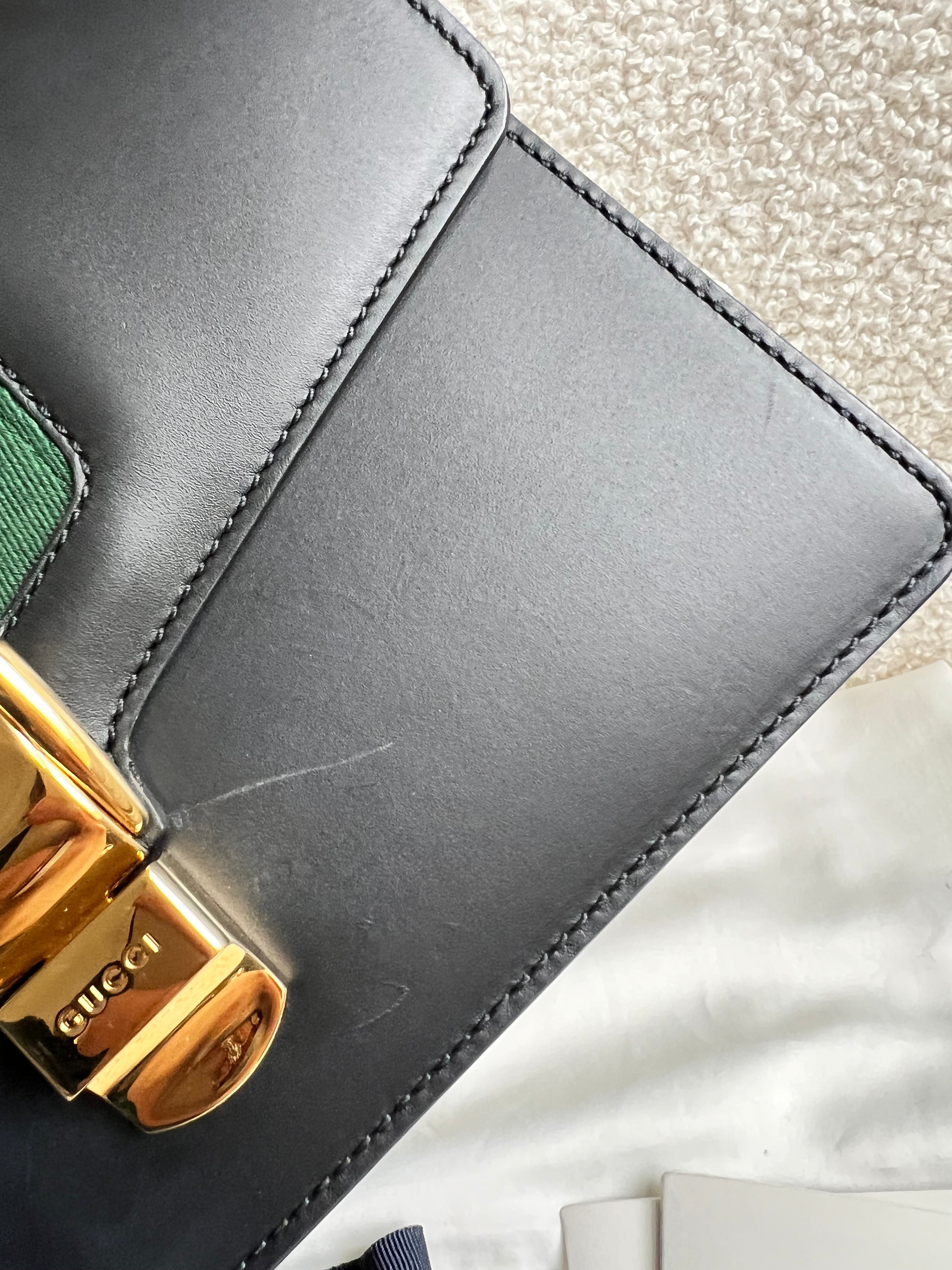 Gucci Navy Blue Sylvie Small Bag (RRP £1,920)
