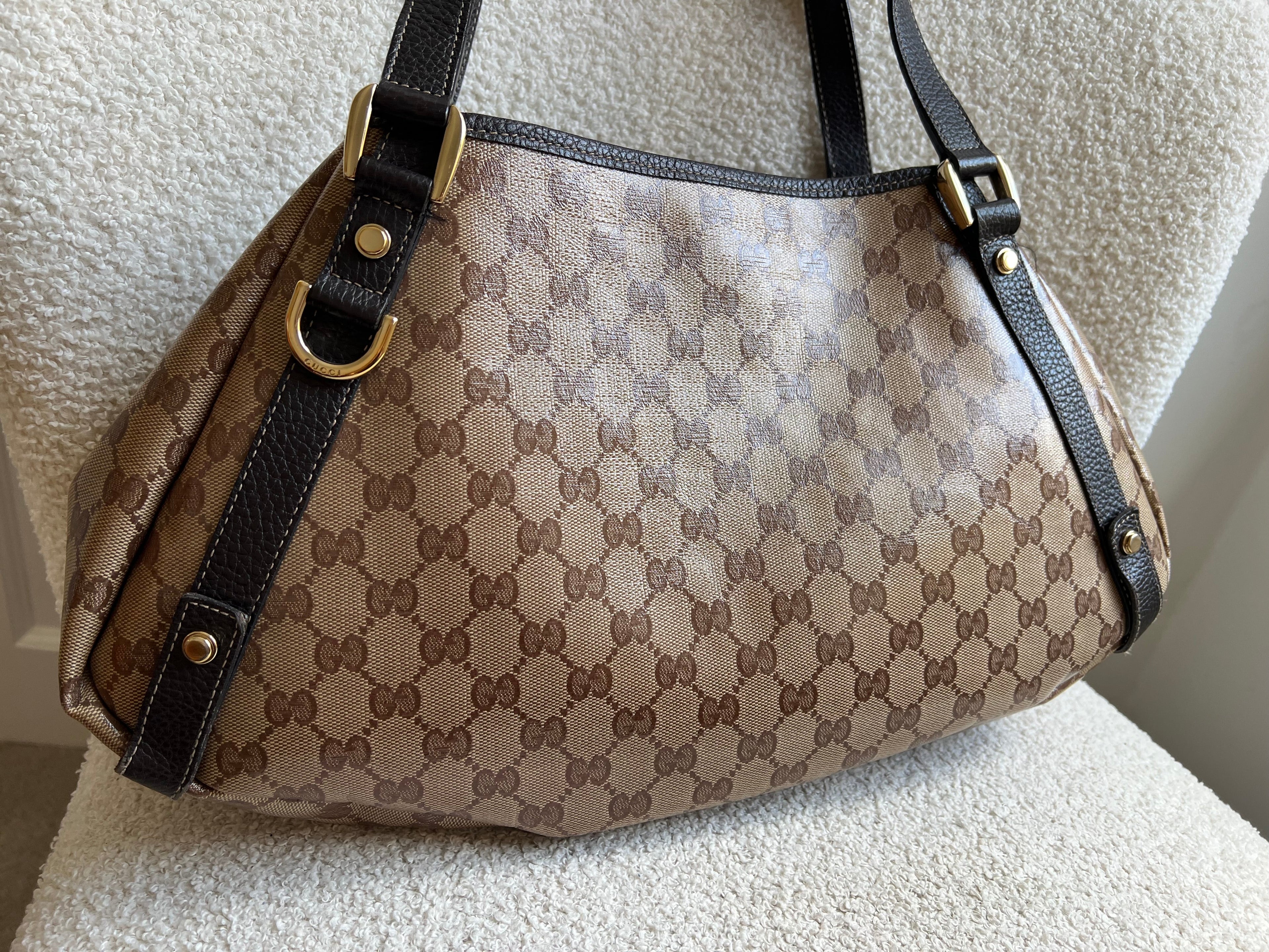 Gucci GG Coated Canvas Abbey Hobo