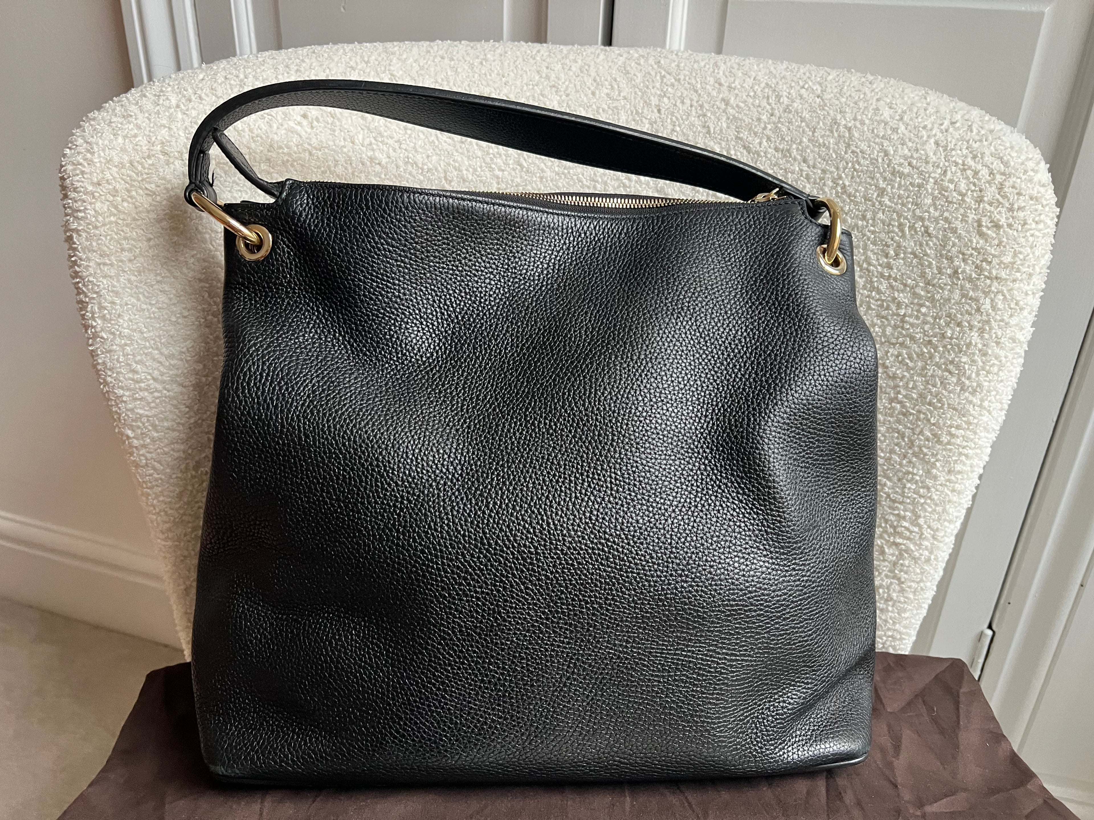 Gucci Soho Large Hobo in Black Pebbled Calfskin