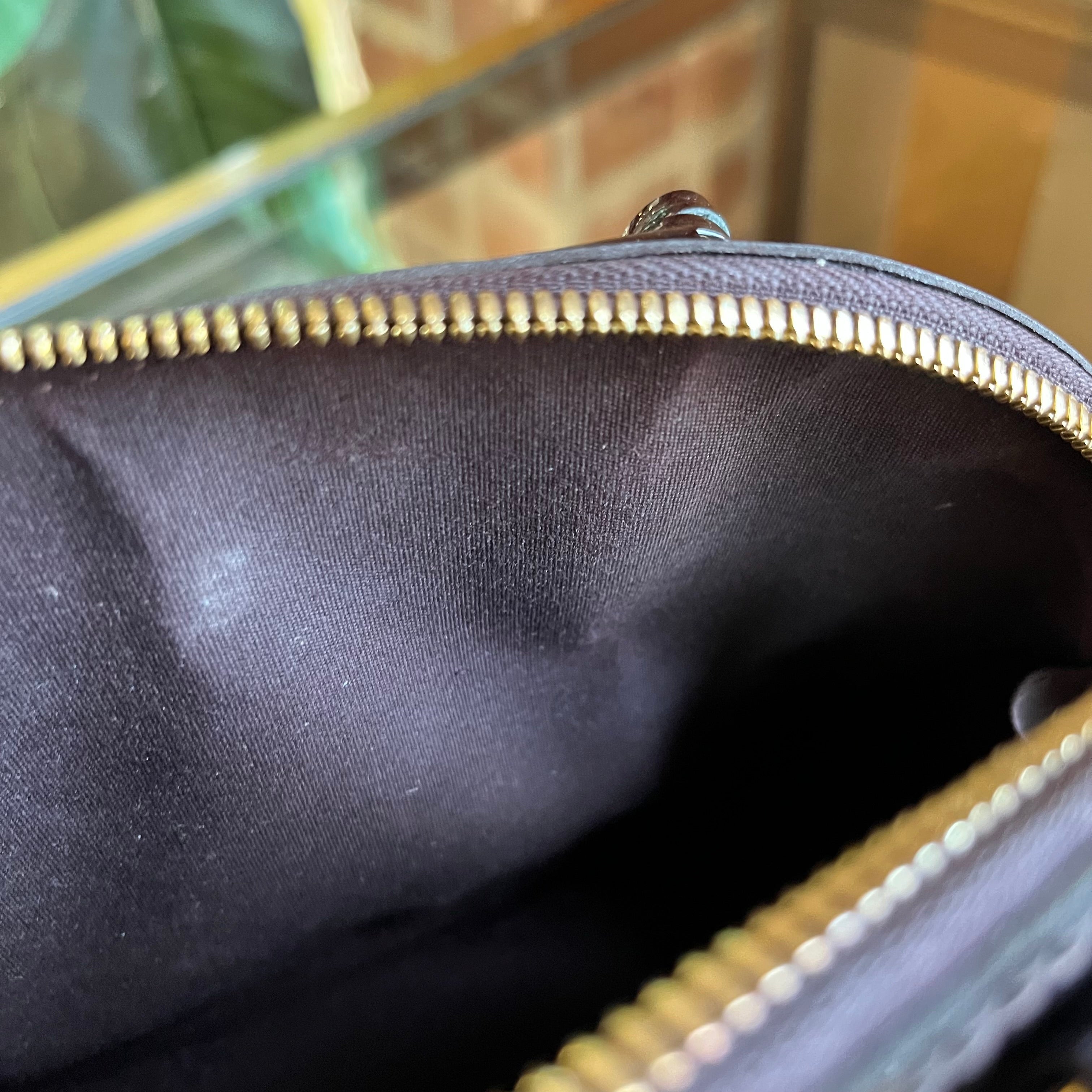 LOUIS VUITTON Alma BB Amarante Vernis Top Handle