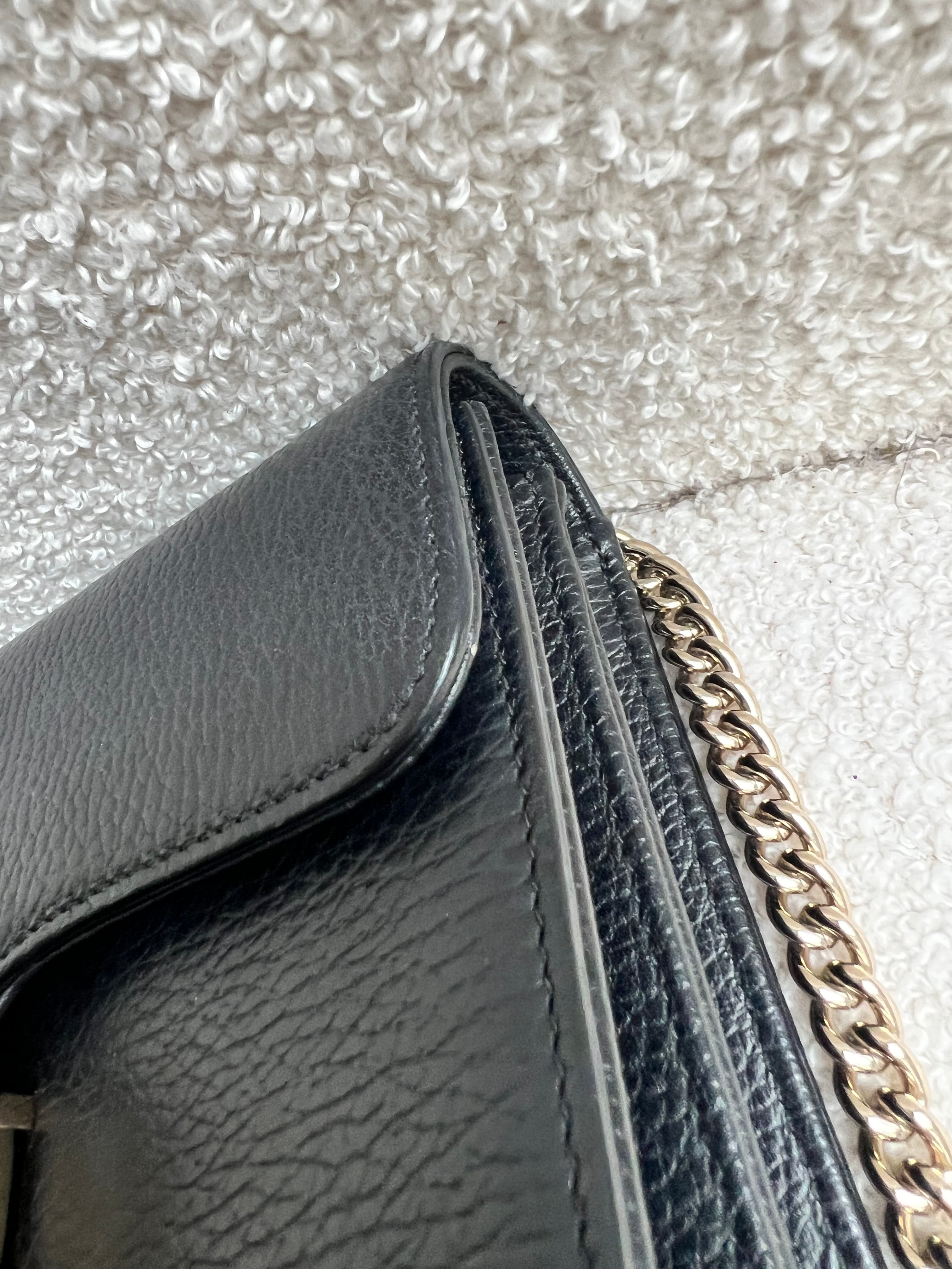 Gucci Interlocking GG Black Small Shoulder Bag