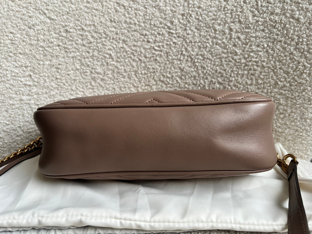 Gucci GG Marmont Dusty Pink Small Shoulder Bag (RRP £1440)