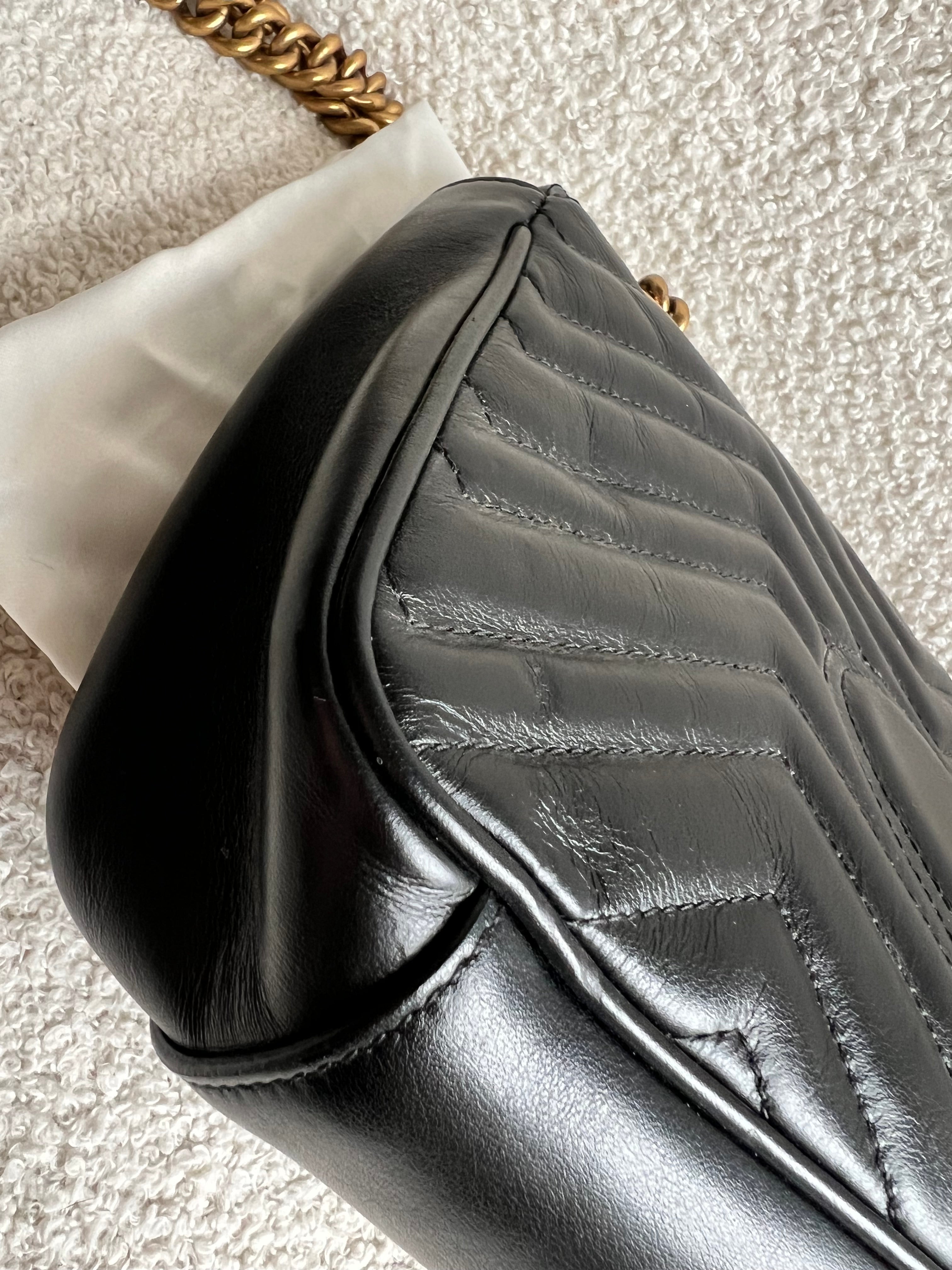 Gucci GG Black Marmont Small Shoulder Bag (RRP £2070)