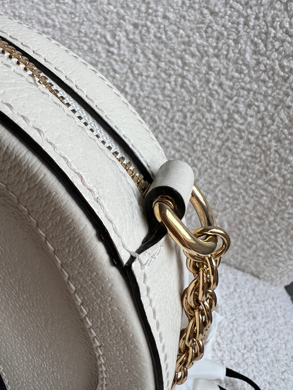 Gucci GG Round White Ophidia Small Shoulder Bag