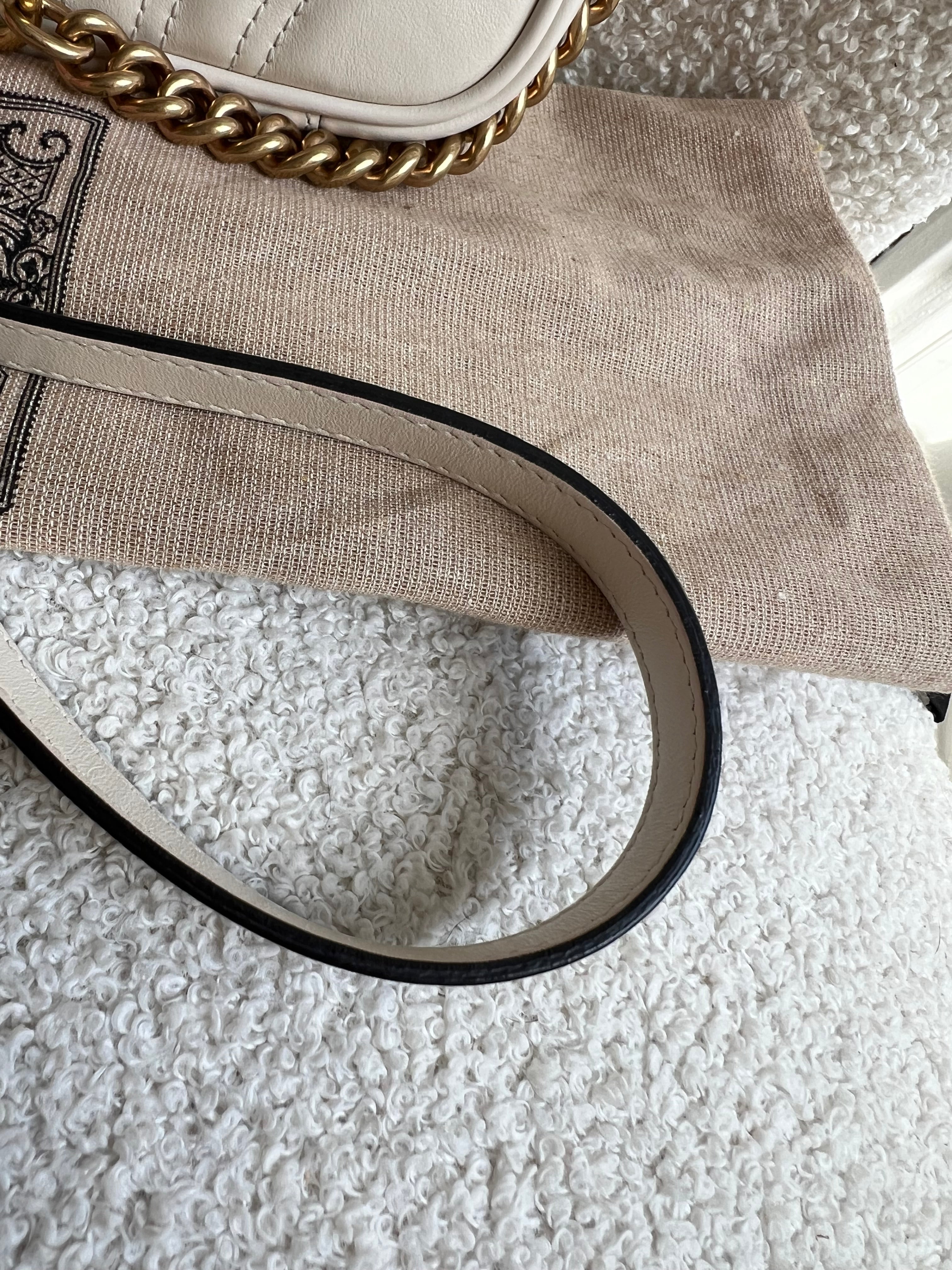 Gucci GG White Marmont Small Shoulder Bag (RRP £1890)
