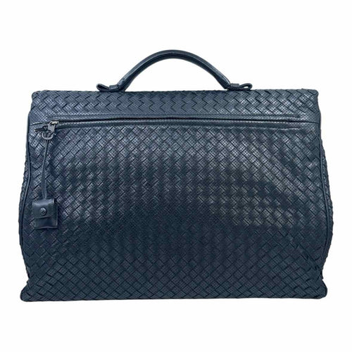 BOTTEGA ARTIGIANA Black Leather Woven Briefcase