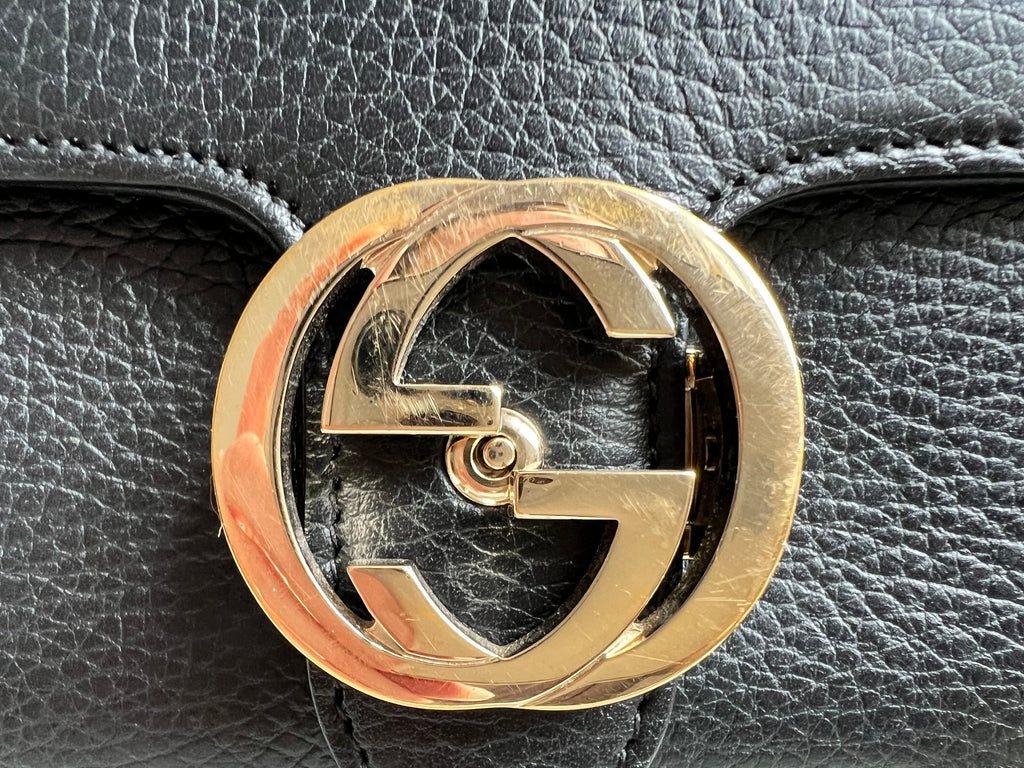Gucci Interlocking GG Black Small Cross Body Bag