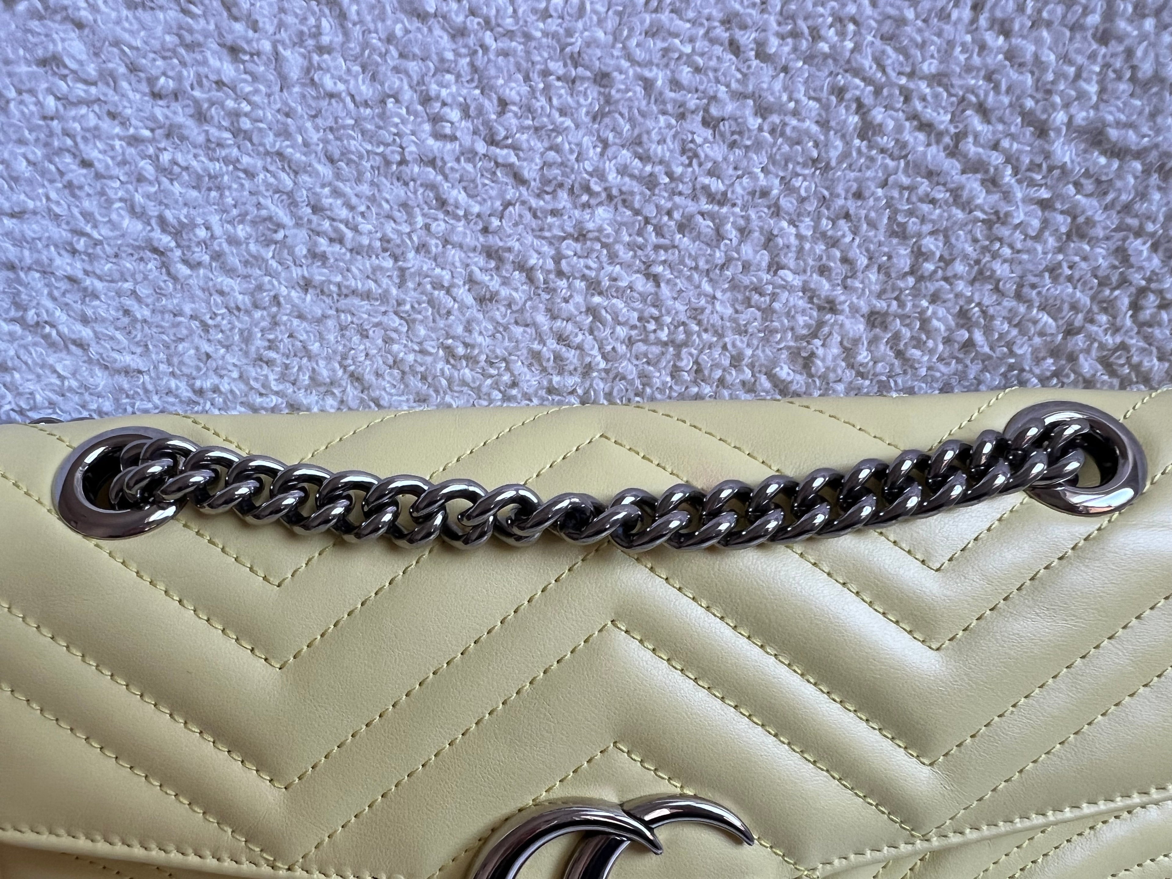 Gucci GG Yellow Marmont Small Shoulder Bag (RRP £2070)