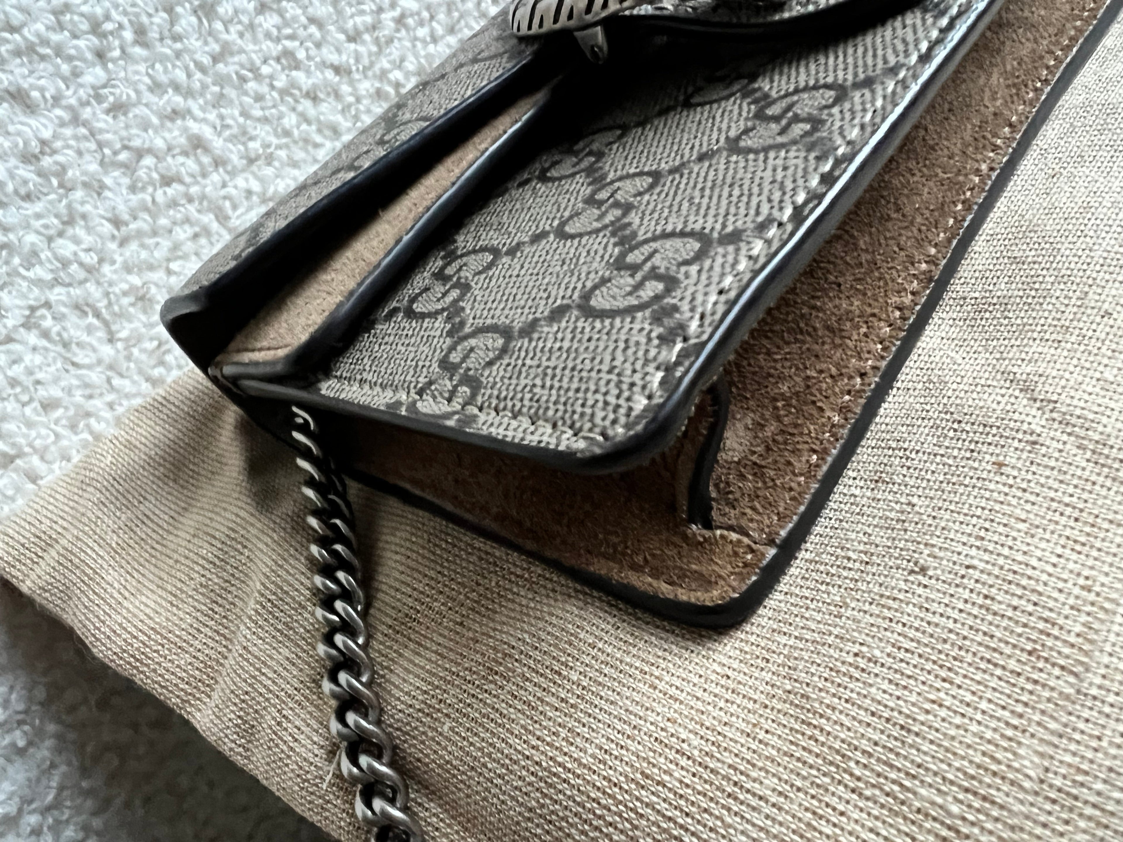 Gucci Dionysus GG Supreme Super Mini Shoulder Bag (RRP £890)