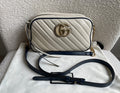 Gucci Torchon GG White Marmont Small Shoulder Bag