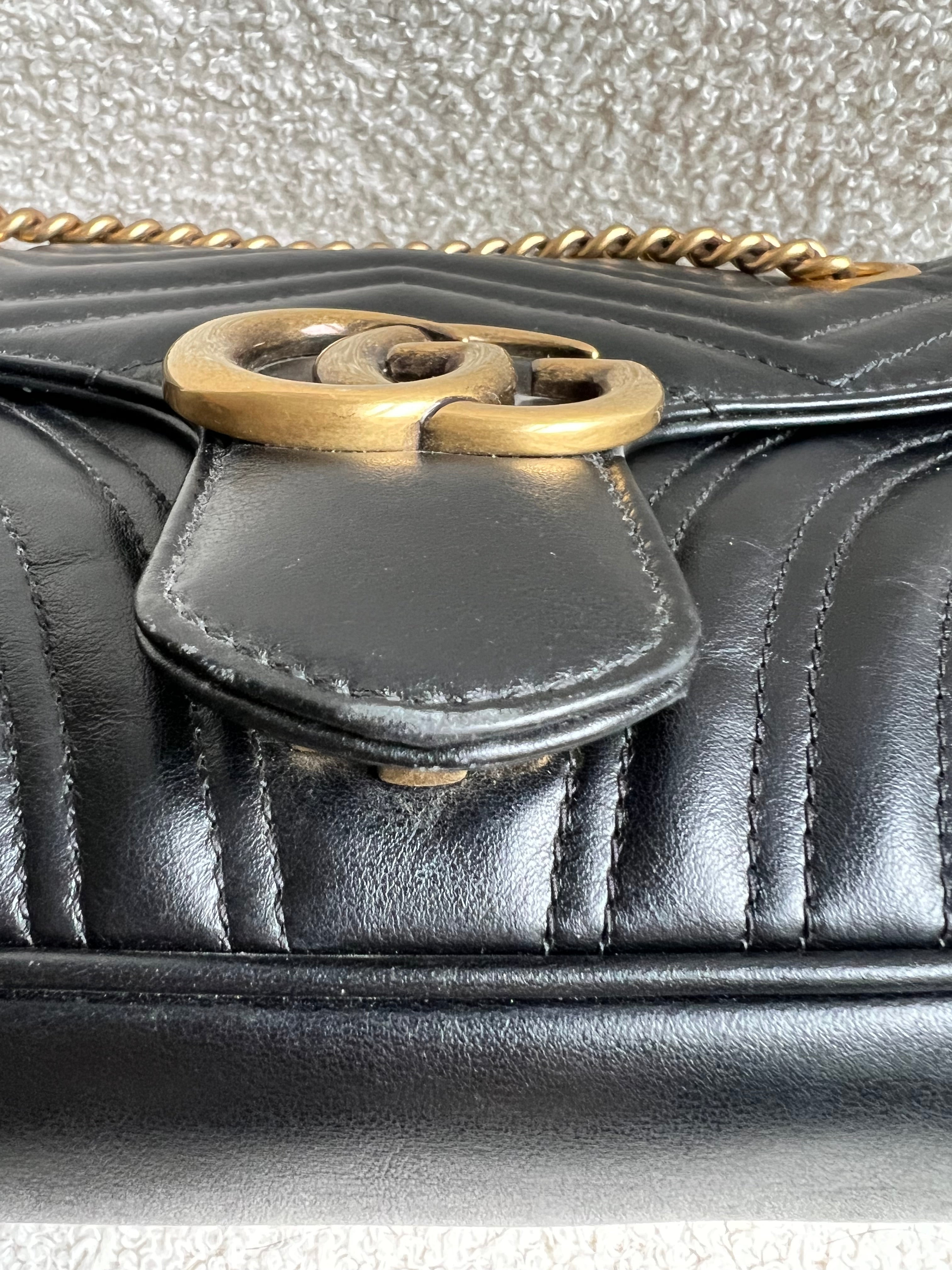 Gucci GG Black Marmont Small Shoulder Bag (RRP £2070)