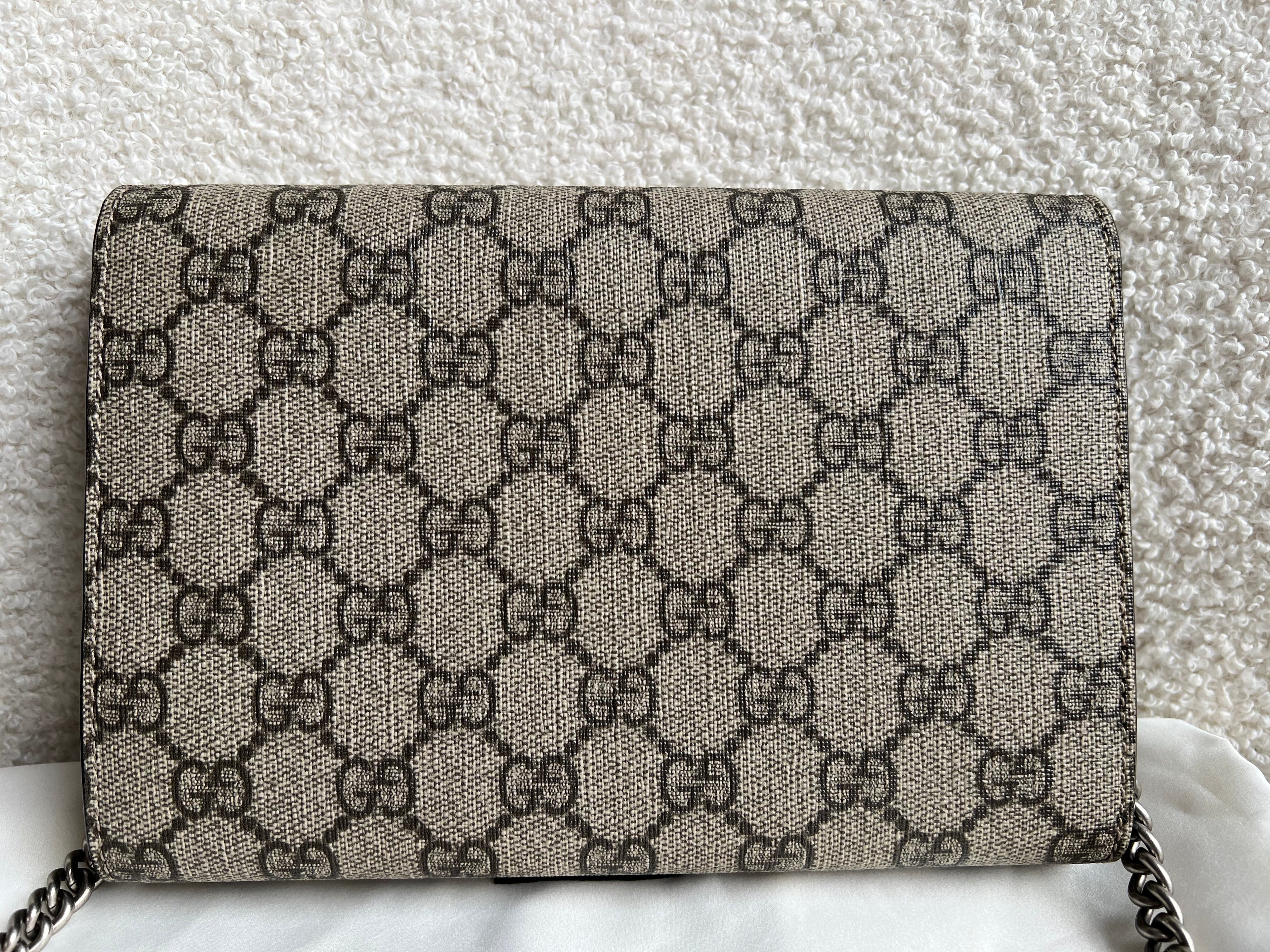 Gucci Dionysus GG Supreme Chain Wallet (RRP £1400)