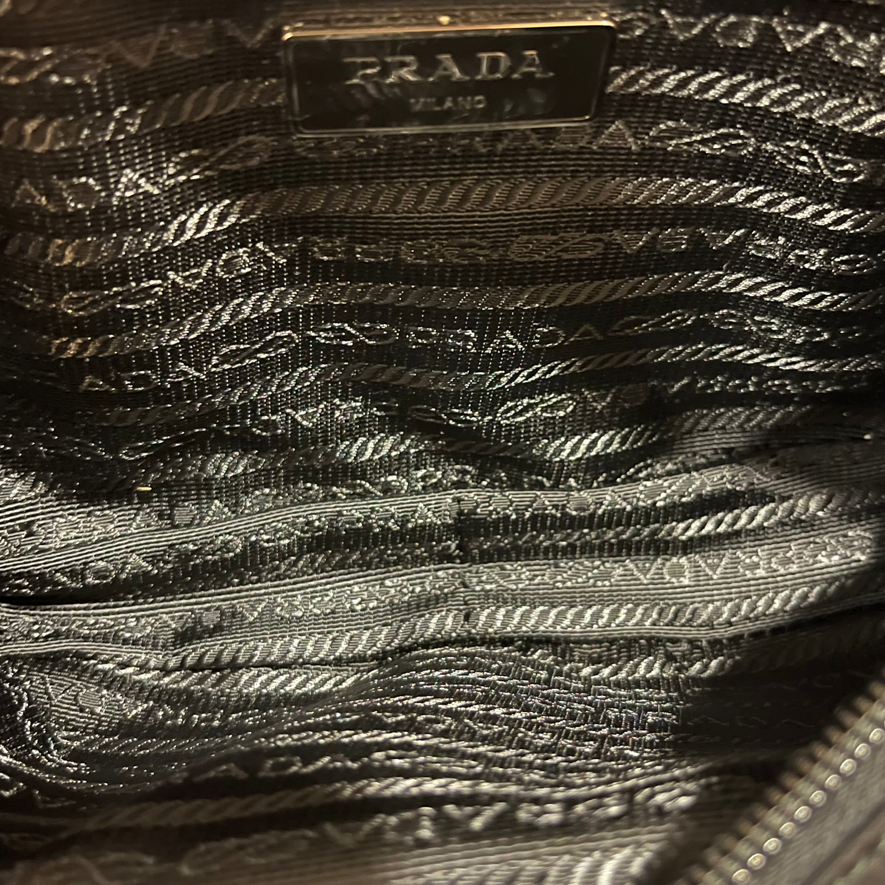 PRADA Black Nylon Belt Bag