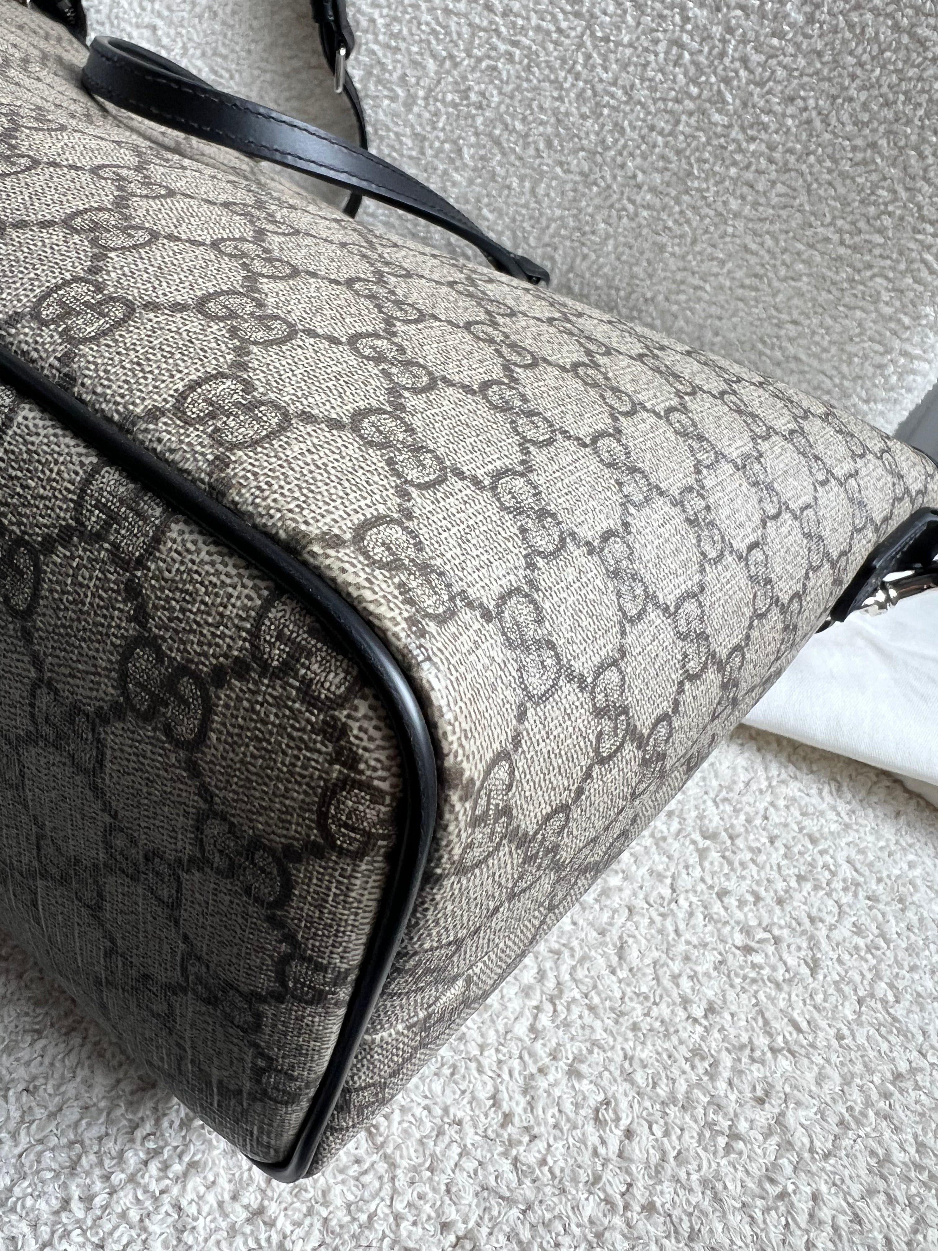 Gucci GG Supreme Coated Canvas Convertible Zip Tote