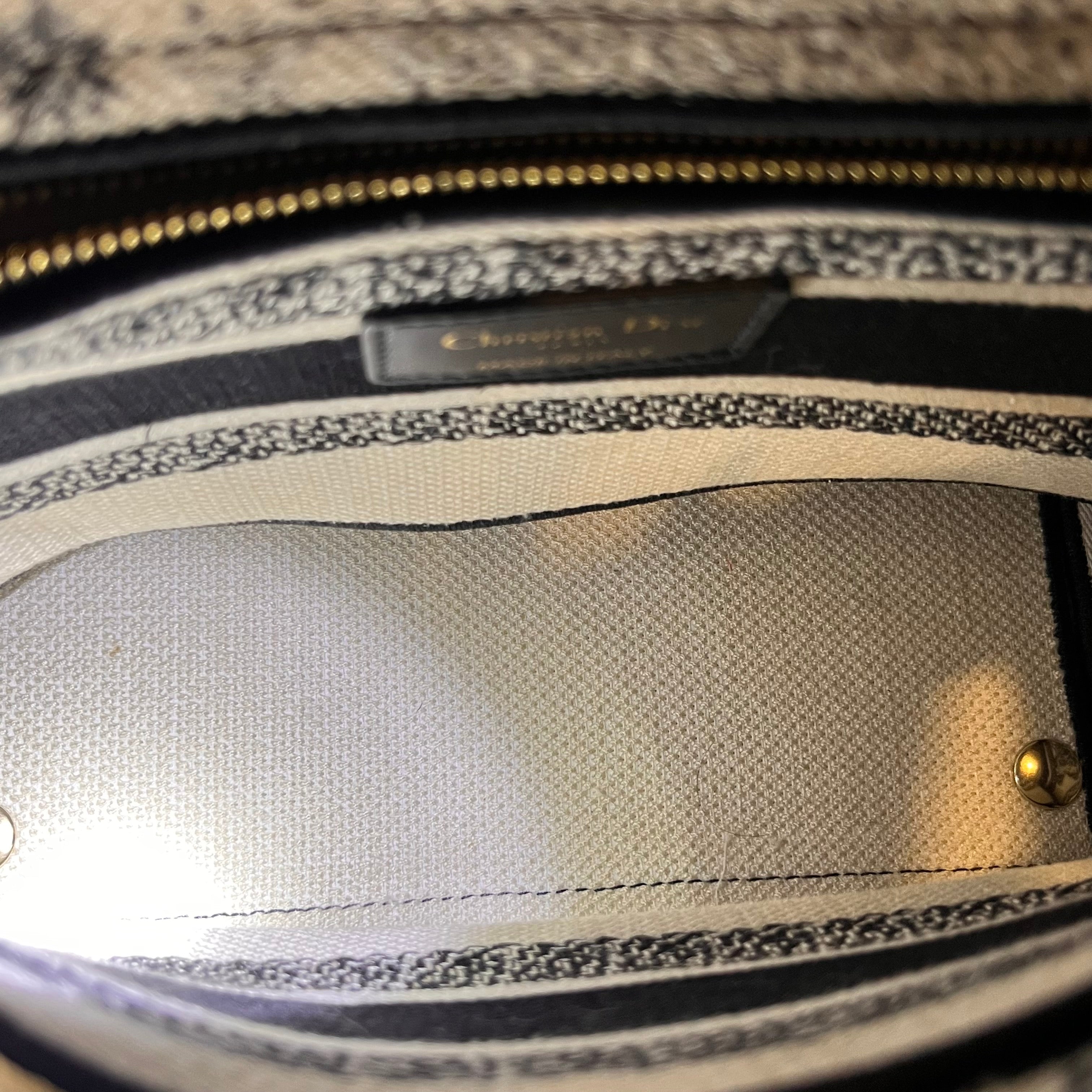DIOR Lady Dior Medium Dior Zodiac Embroidery Tote