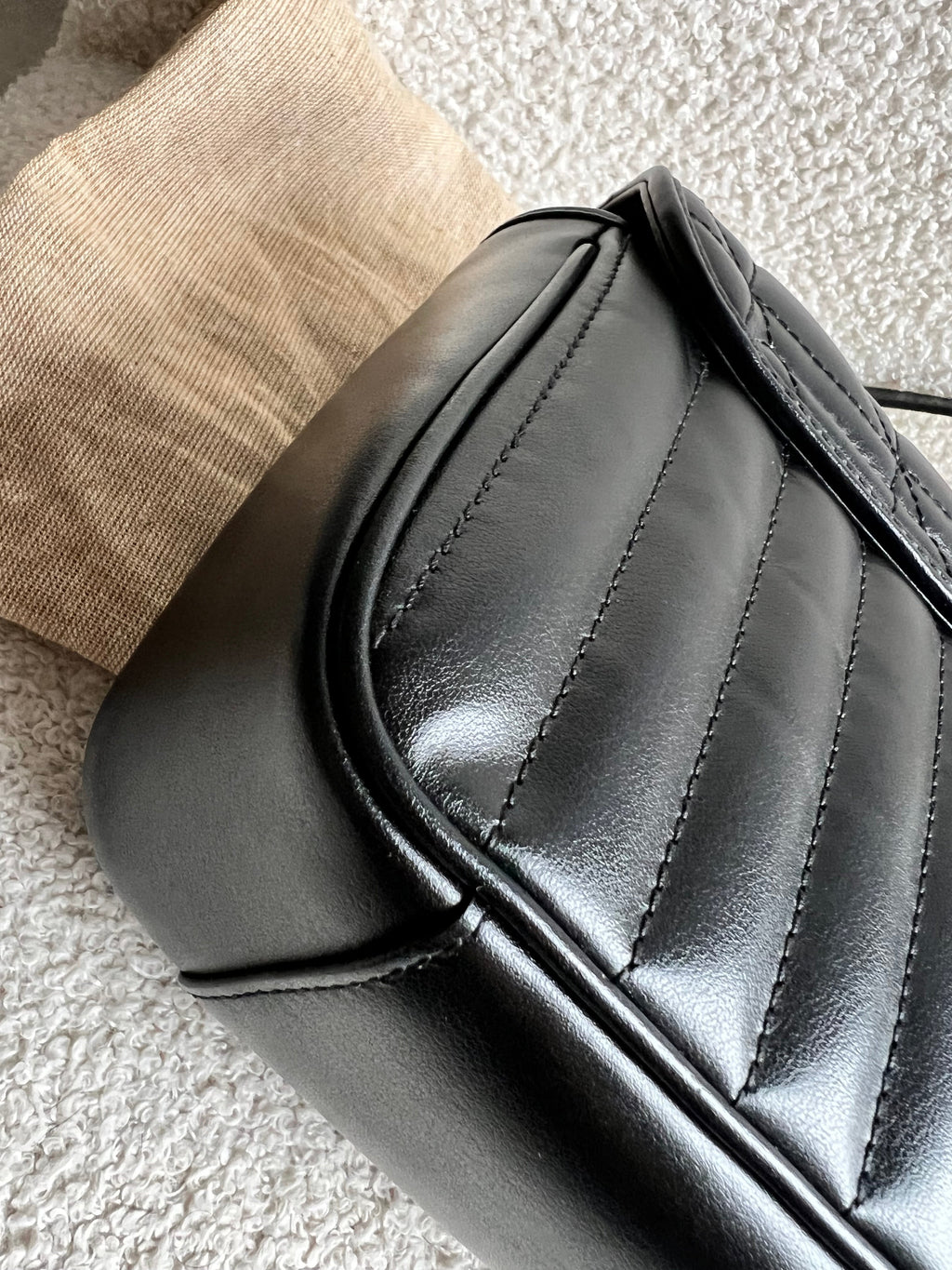 Gucci GG Black Aria Marmont Small Shoulder Bag (RRP £1800)