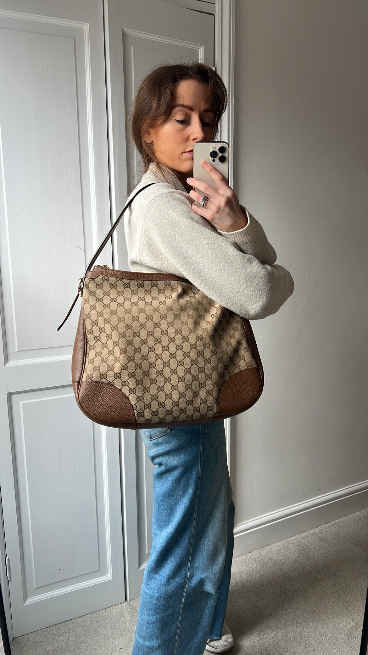 Gucci GG Bree Canvas Hobo
