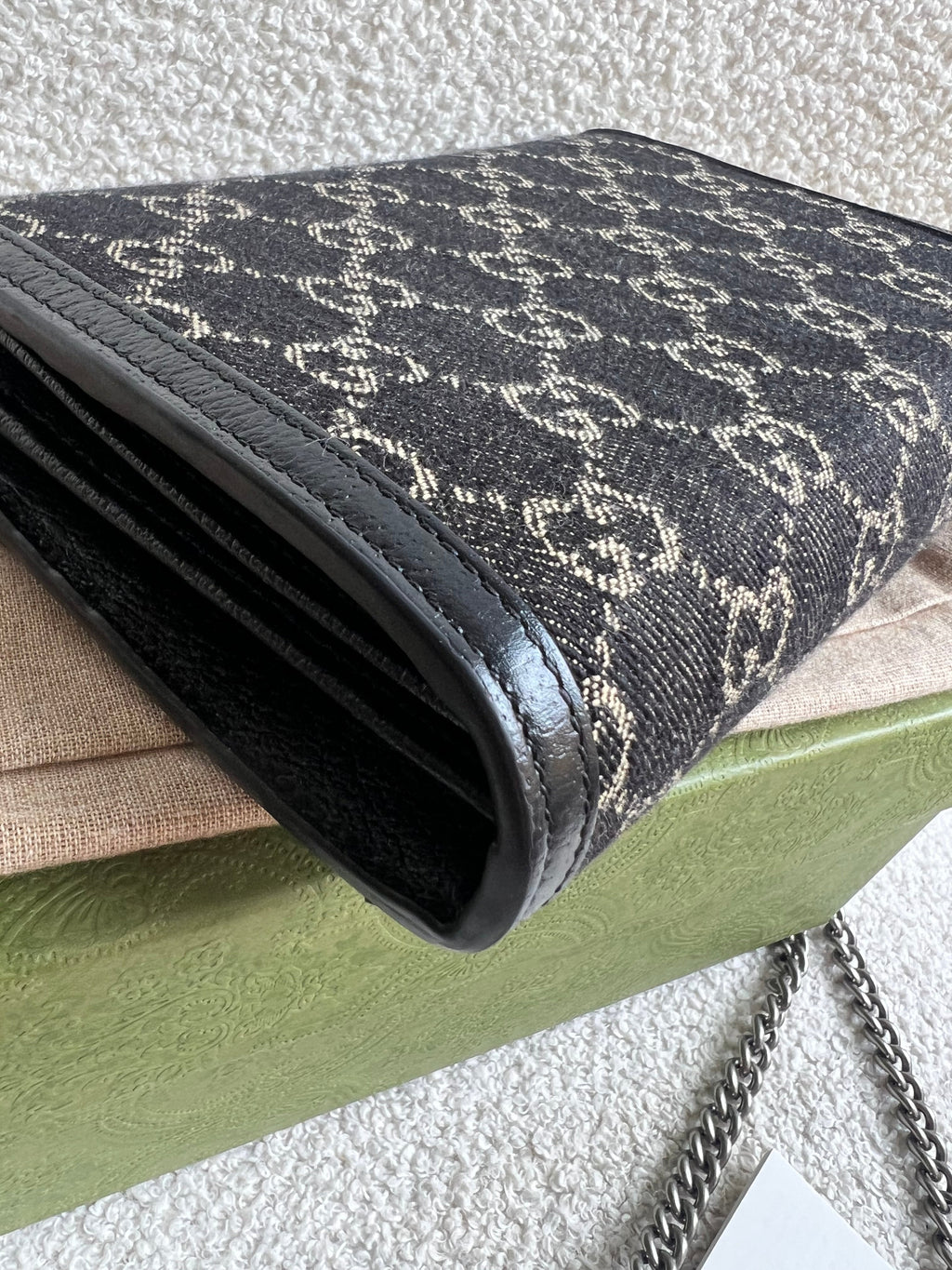 Gucci Dionysus Denim GG Mini Chain Bag