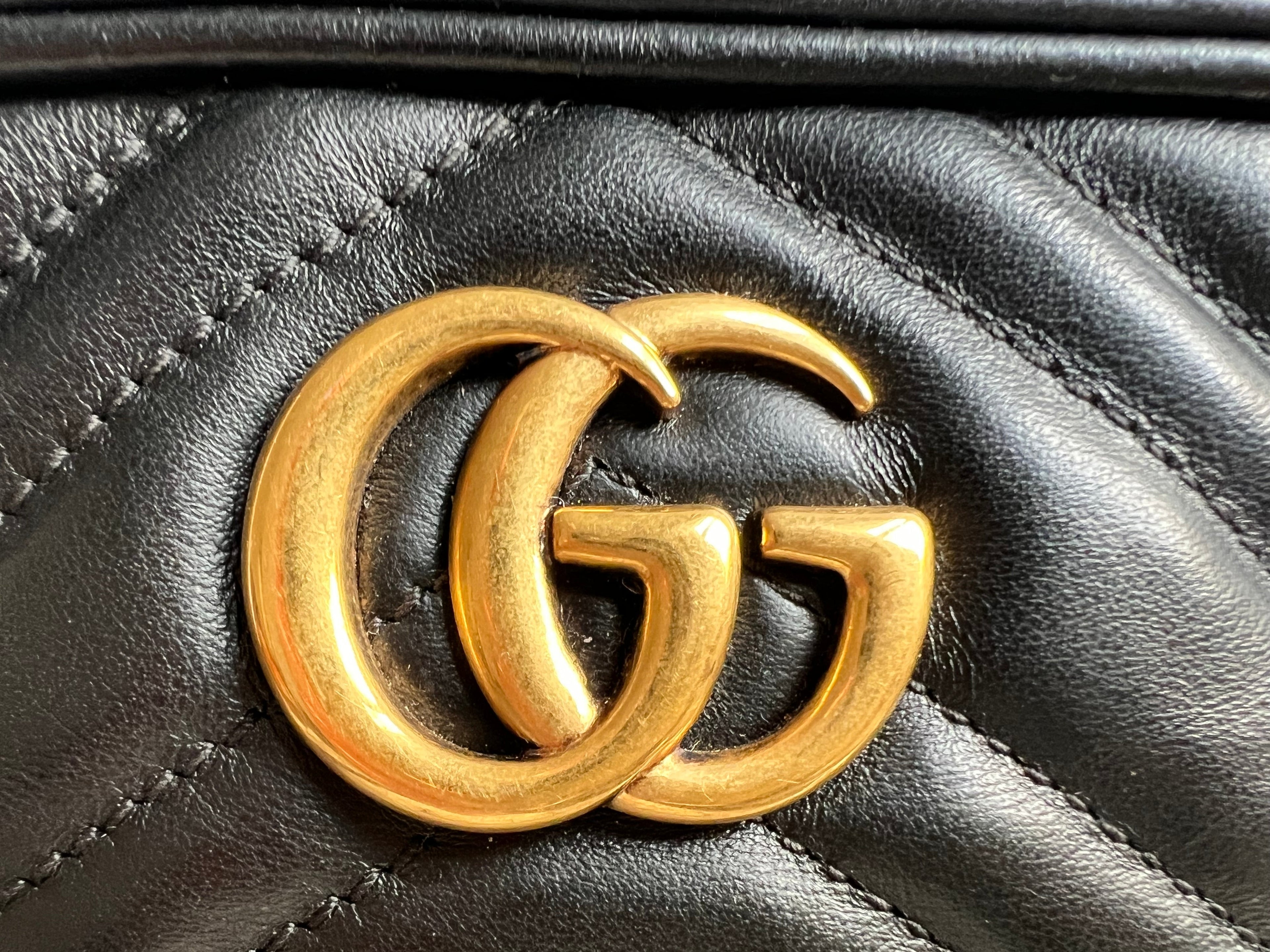 Gucci GG Black Marmont Mini Shoulder Bag (RRP £1,360)