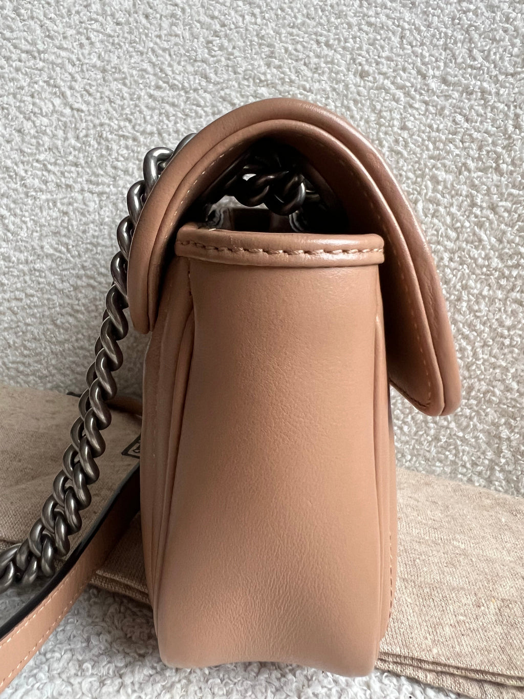 Gucci GG Beige Aria Marmont Mini Shoulder Bag (RRP £1800)